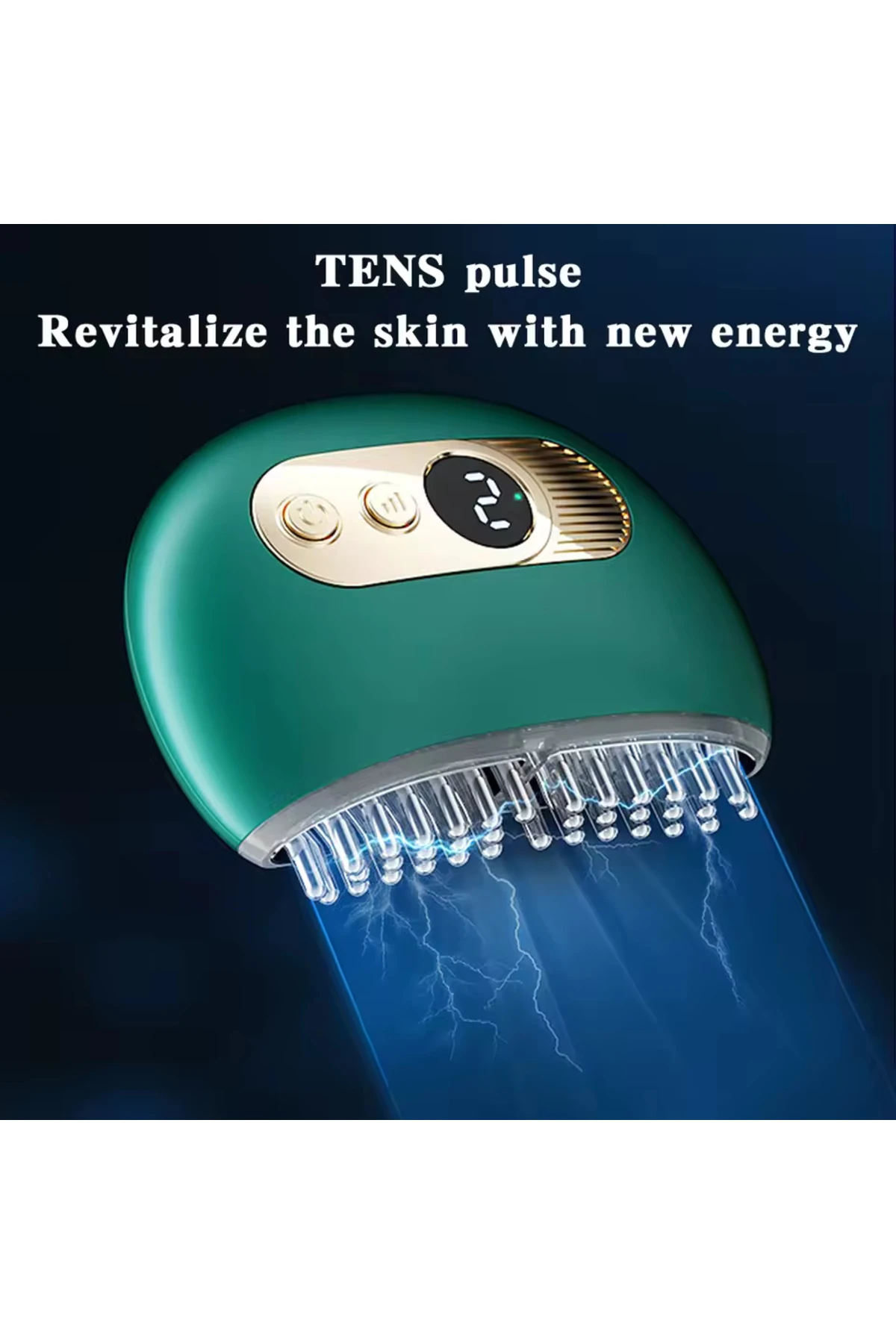 Akıllı Elektrikli Masaj Tarağı,Çok İşlevli Tarama Masaj Aleti, Profesyonel Baş Masaj Fırçası