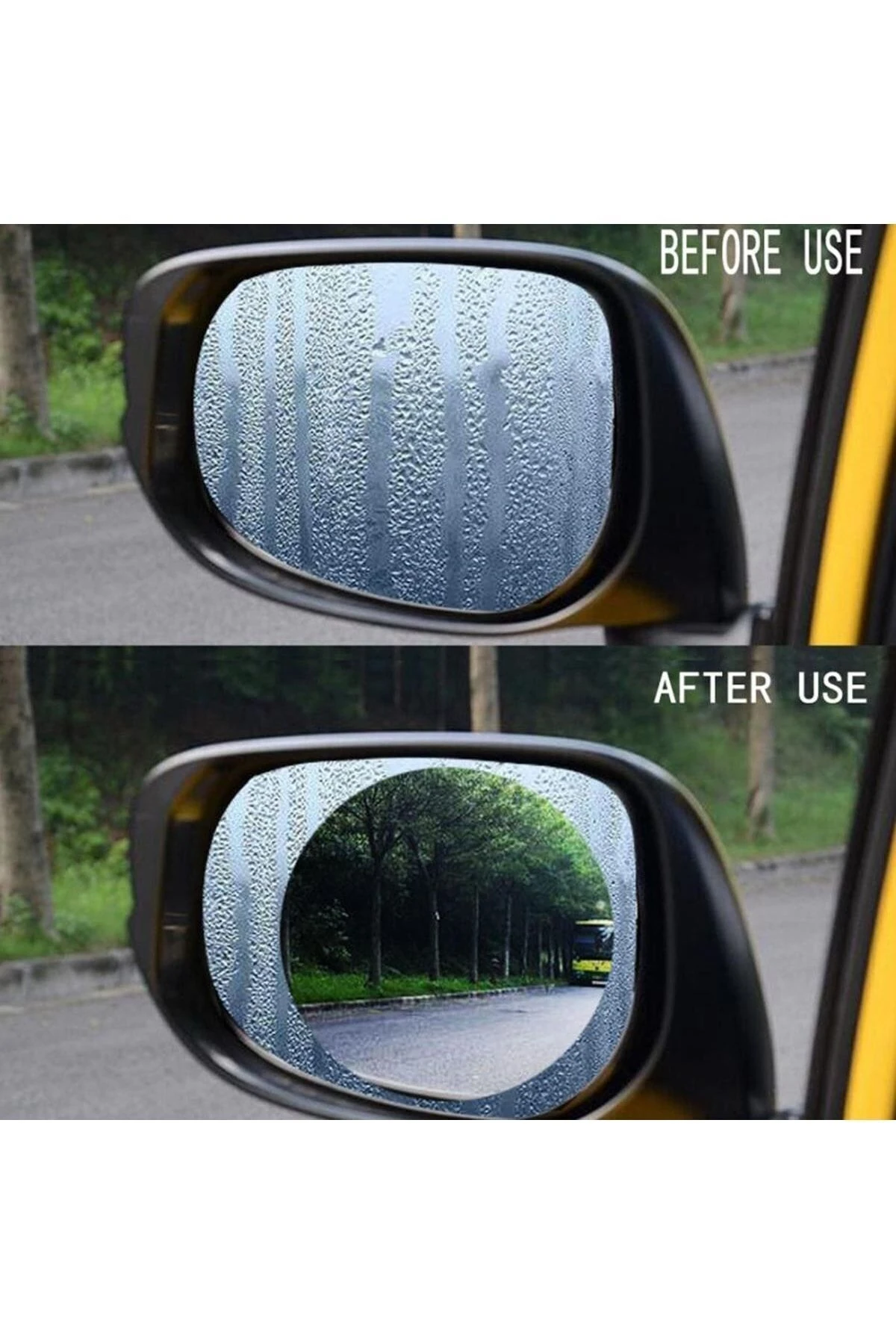 Araç Ayna Yağmur Kaydırıcı Ve Cam Buğu Önleyici Film