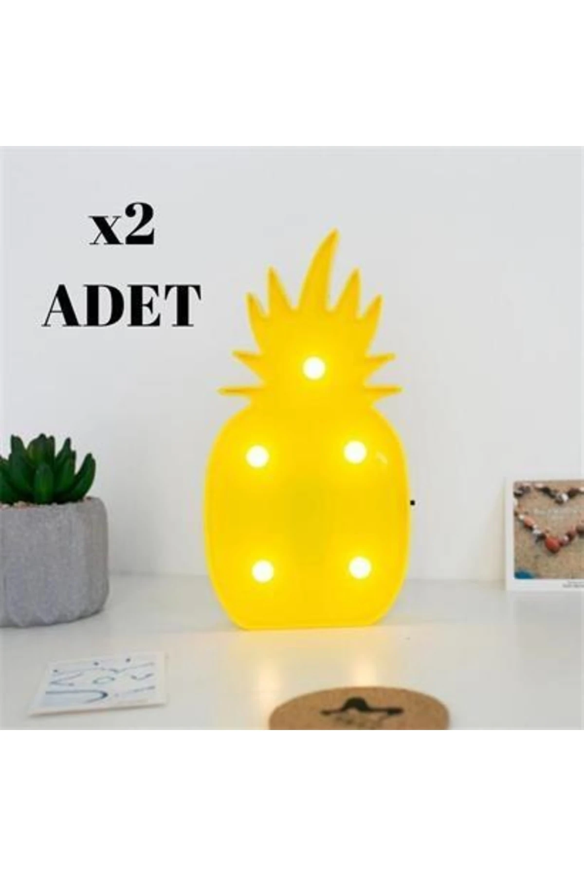 roichil® Ananas Şeklinde Ledli Dekoratif Eğlenceli Çocuk Gece Lambası