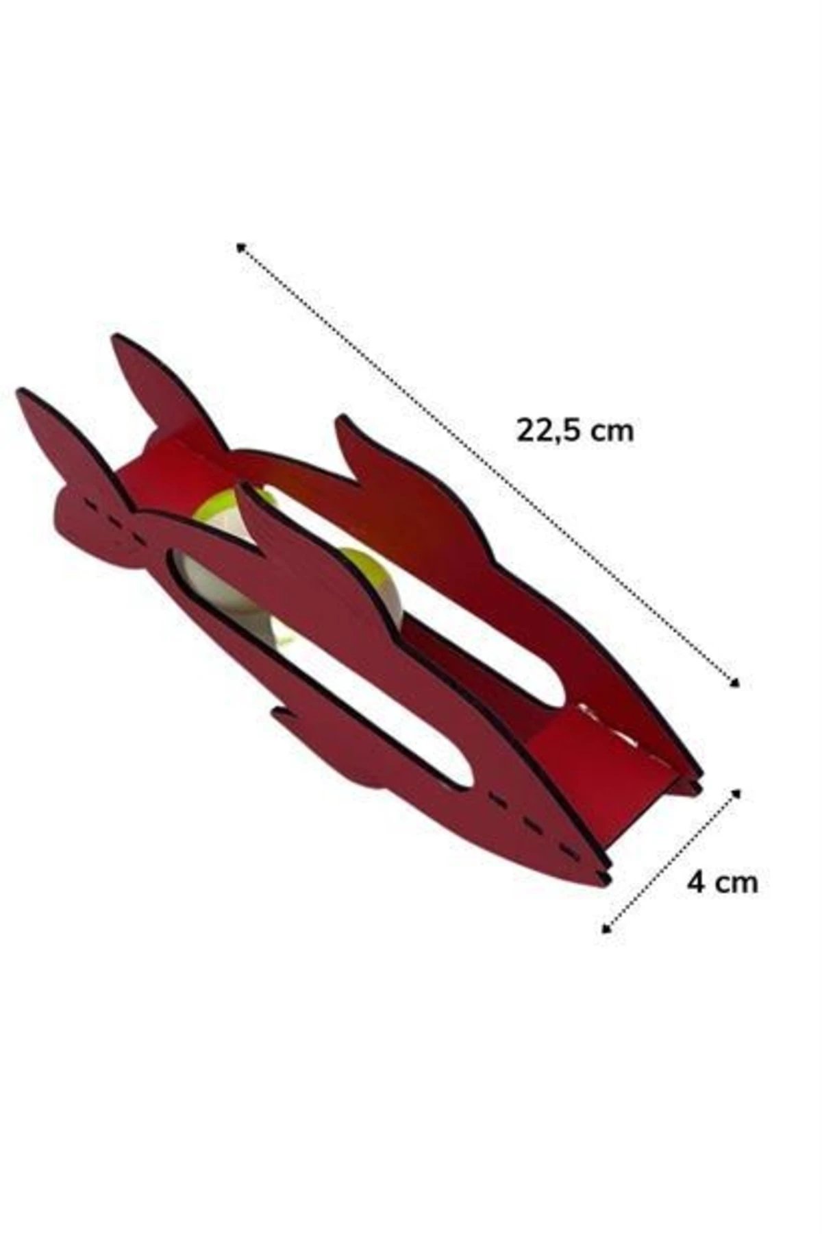 roichil® Kediler Için Ahşap 2 Toplu Eğimli Sevimli Balık Şeklinde Eğitim Amaçlı Oyuncak