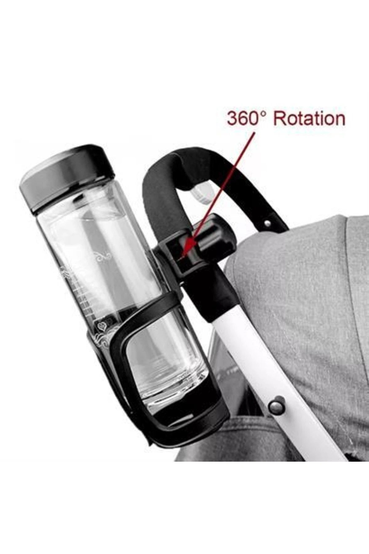 Bebek Arabası Bisiklet Uyumlu Ayarlanabilir Şişe Biberon Ve Suluk Tutucu