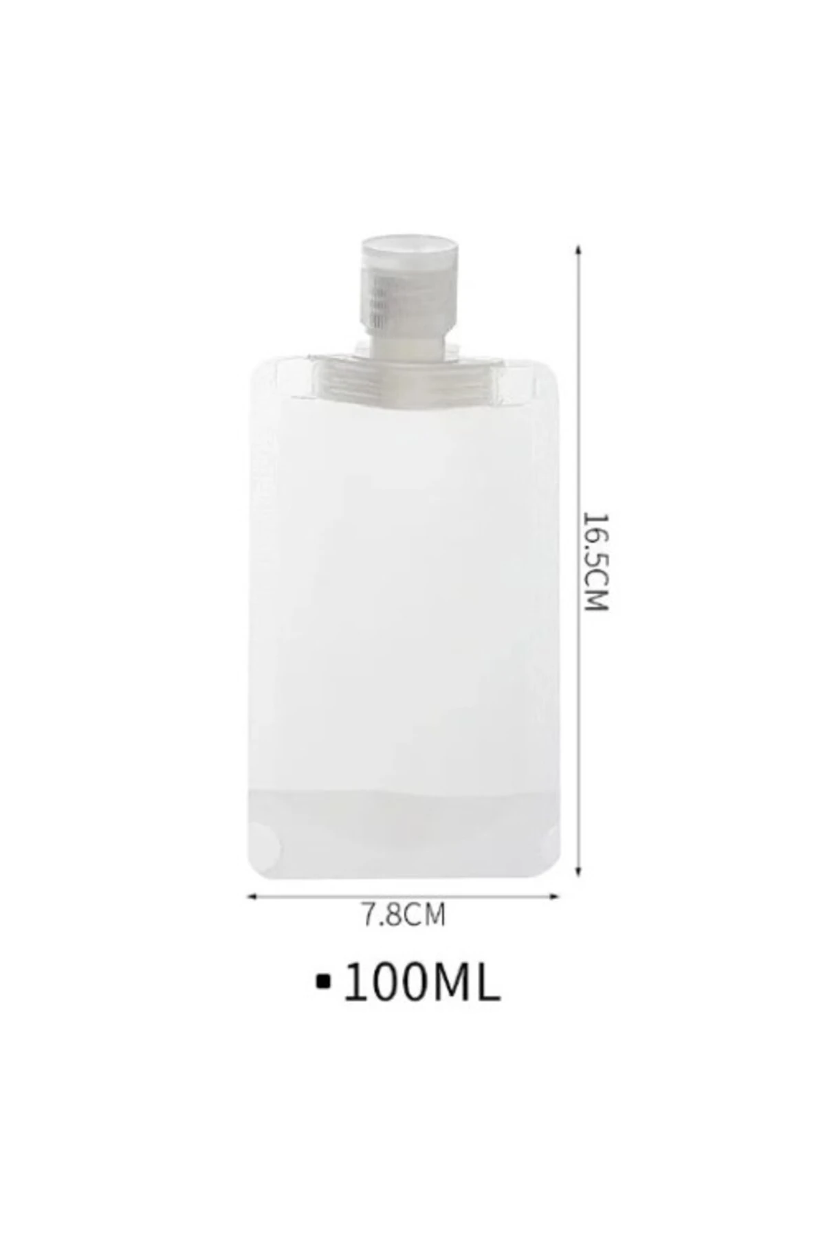 3 Adet 100ml Krem Şampuan Kabı Tekrar Kullanılabilir Set