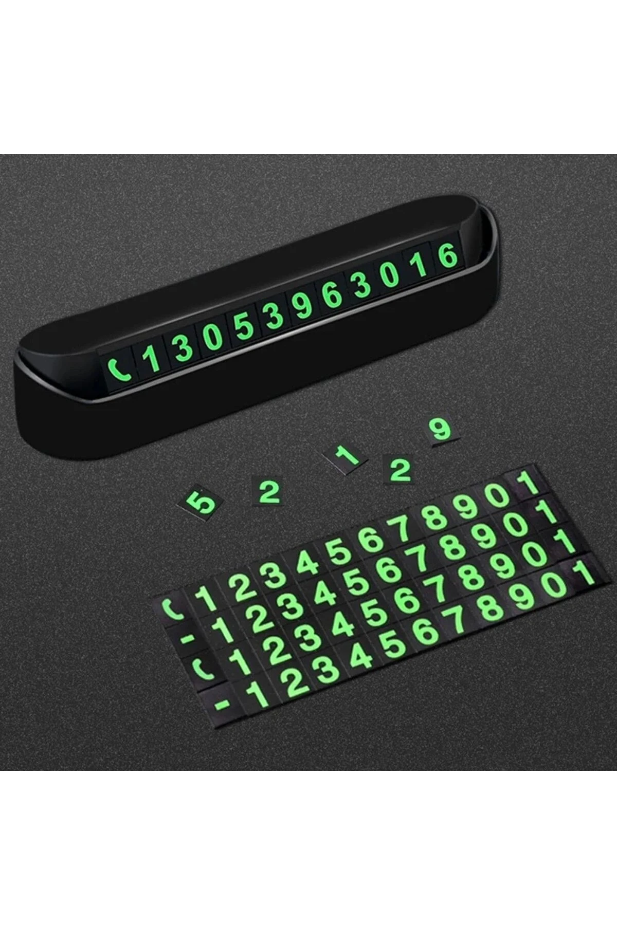 Pratik Fosforlu Telefon Numarası Yamzak İçin Araç İçi Oto Numaratör Numaralık
