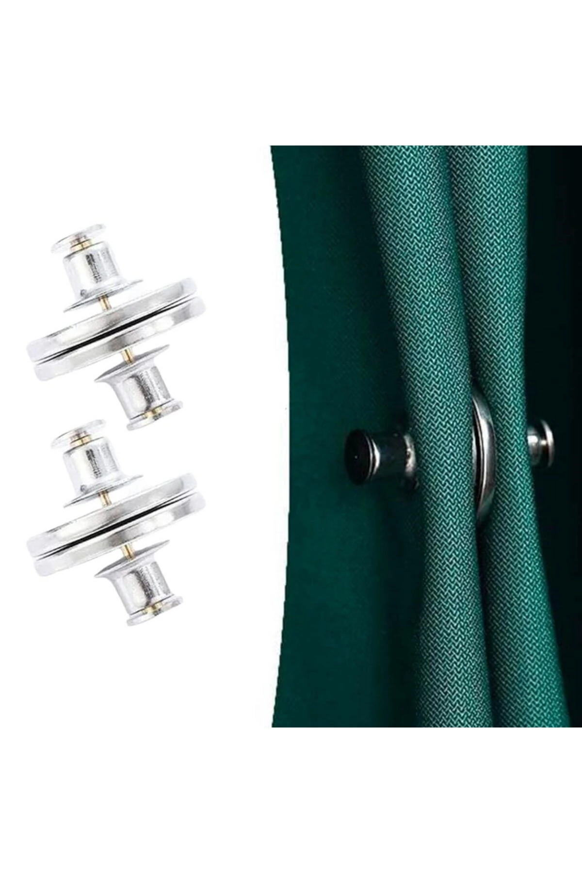 ® Perde ve Kumaş Tutturma Mıknatısı 2 Adet