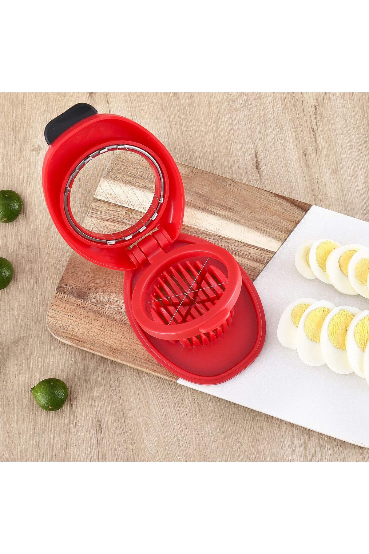 Haşlanmış Yumurtalar için Yumurta Dilimleyici, Yumurtayı Dilimler halinde Kesmesi Kolay