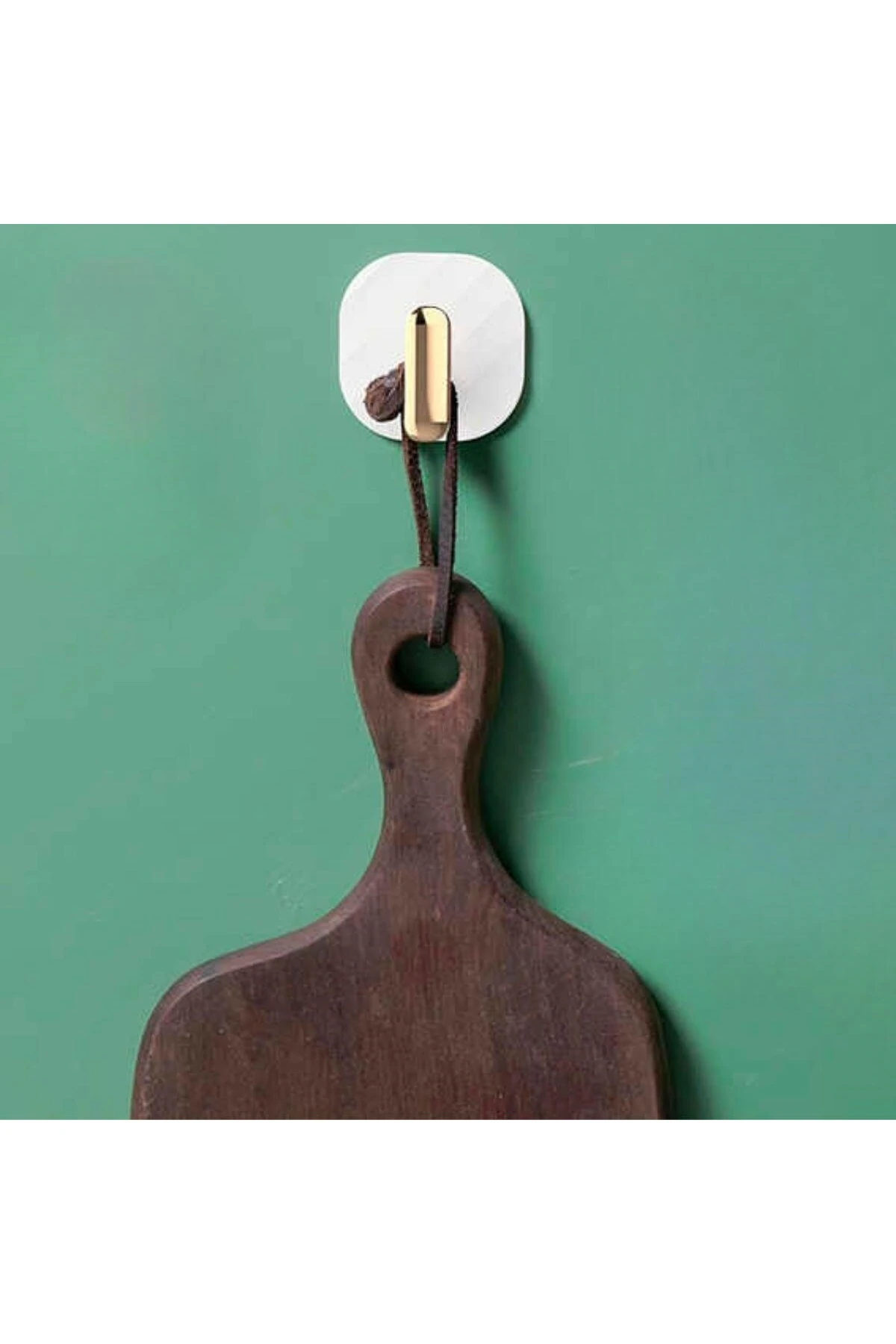 ® 2li Yapışkanlı Retro Askılık Dolap Kapak Kulpu Beyaz