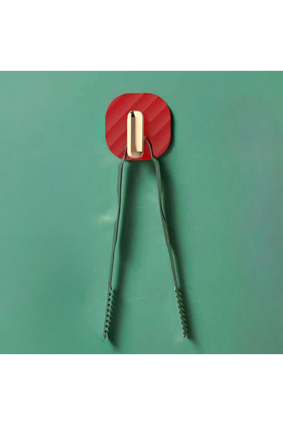 ® 2li Yapışkanlı Retro Askılık Dolap Kapak Kulpu Kırmızı