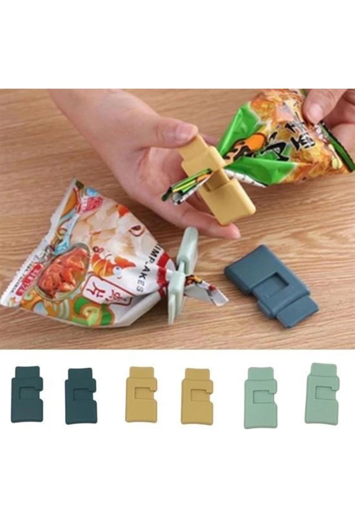 ® 6lı Hava Sızdırmaz Poşet Torba Ambalaj Ve Paket Kıstırmalı Kapatma Klipsi