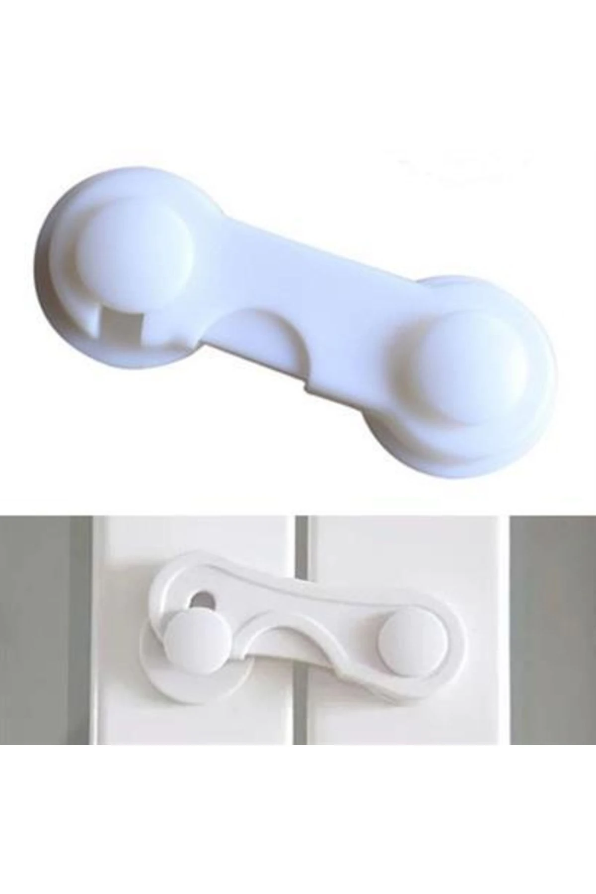 Bebek Çocuk Güvenliği Çekmece Ve Dolap Için Kendiliğinde Yapışkanlı Vidasız Kapak Kilidi