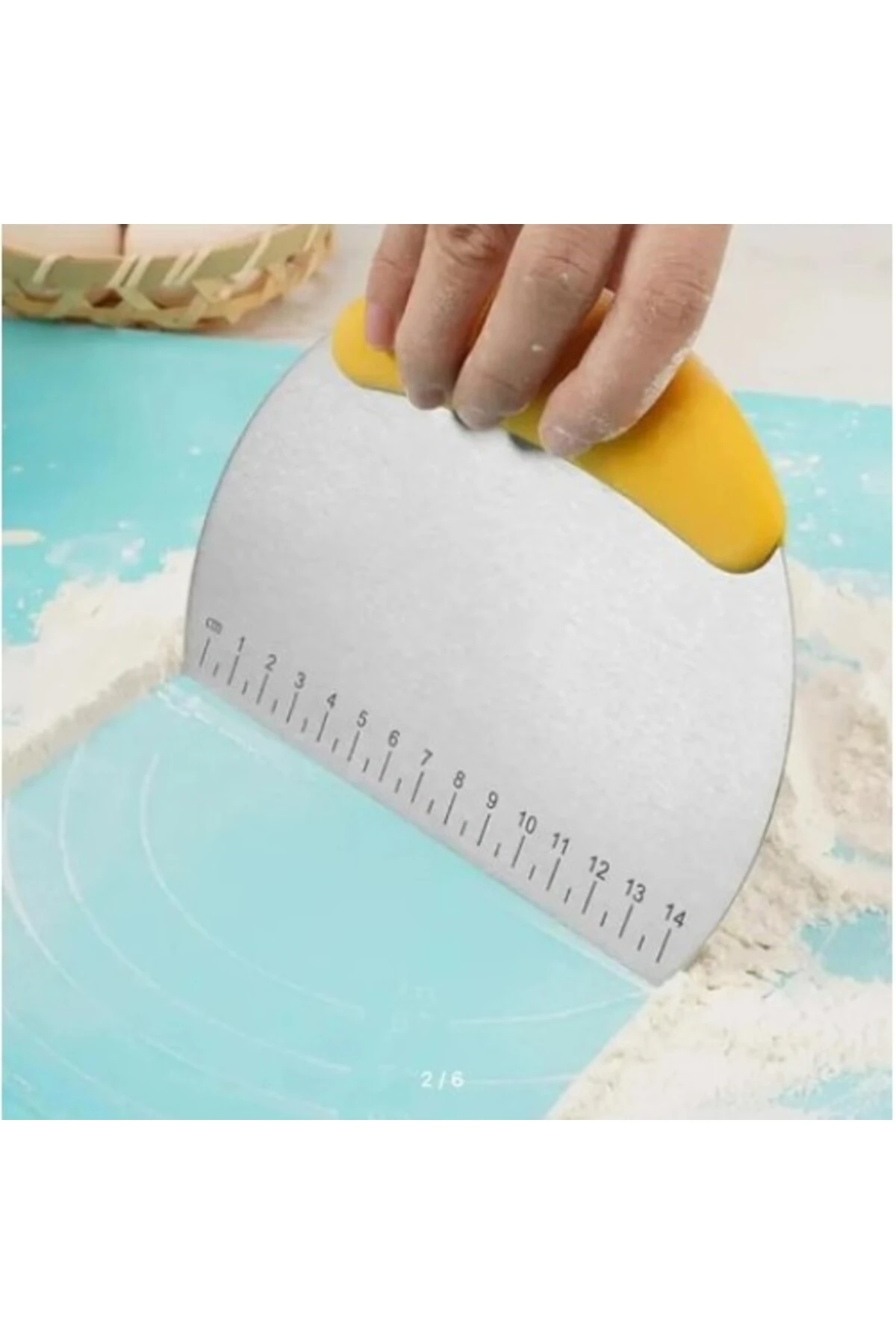 Paslanmaz Çelik Hamur Kesme ve Şekillendirme Spatulası