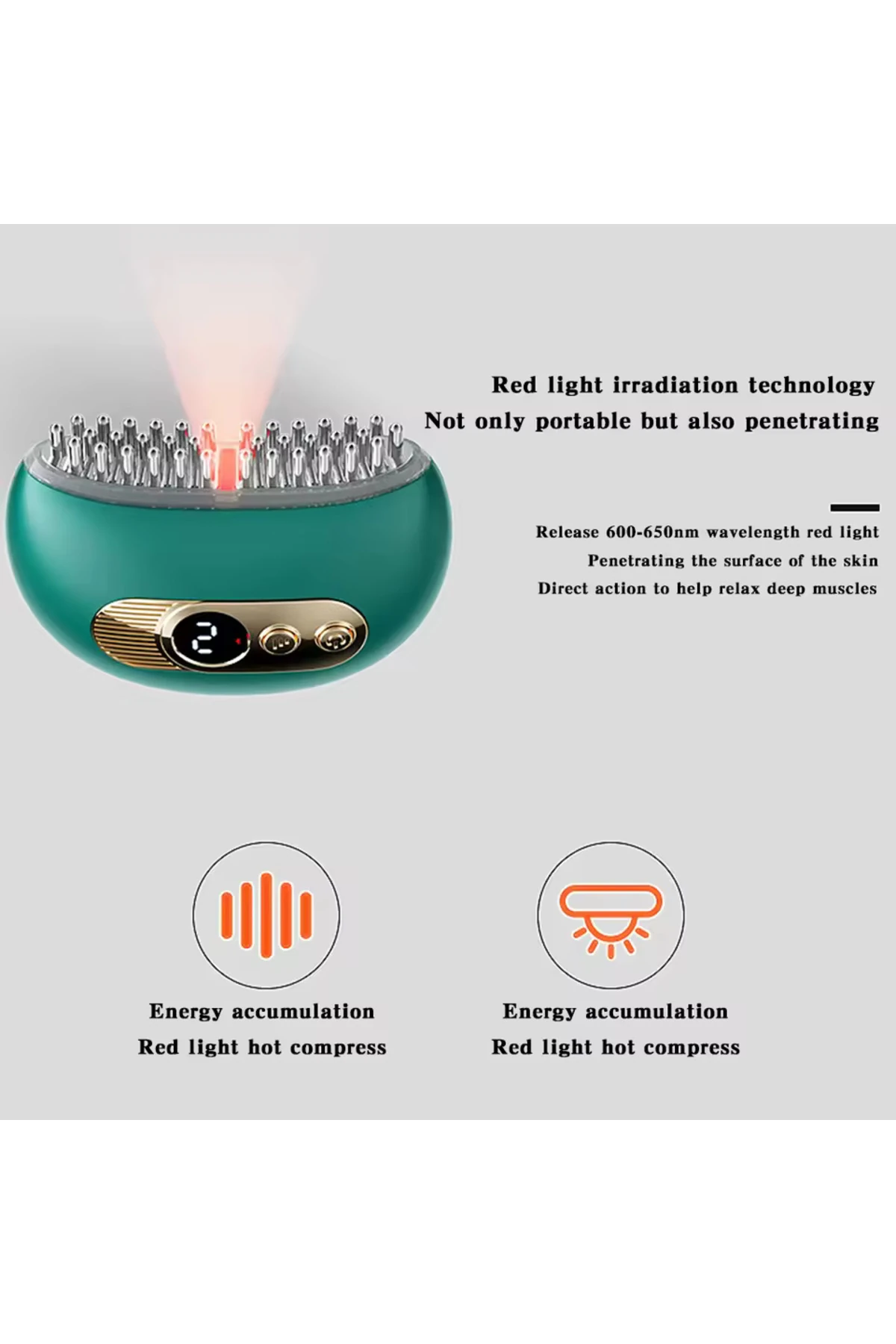 Akıllı Elektrikli Masaj Tarağı,Çok İşlevli Tarama Masaj Aleti, Profesyonel Baş Masaj Fırçası