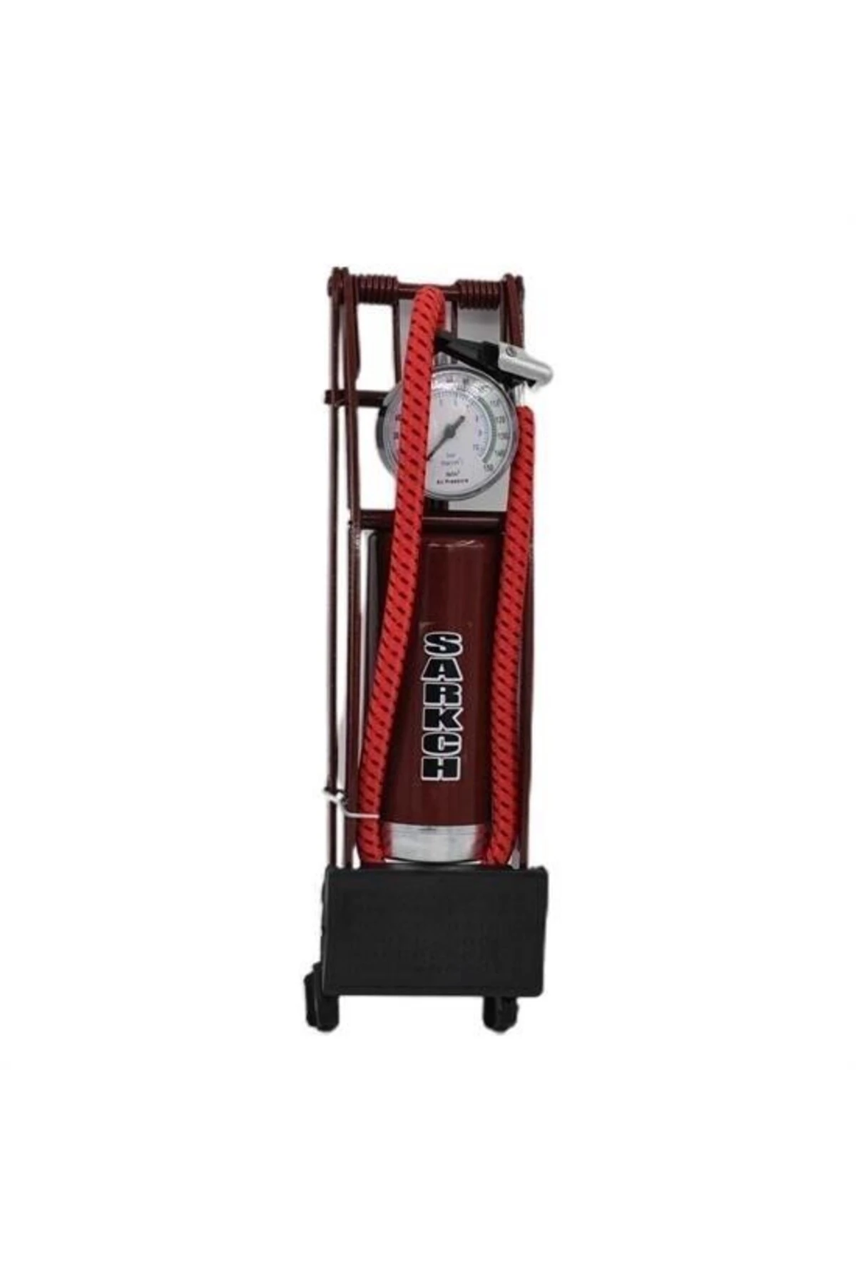 ® Basınç Göstergeli Ayak Pompası Araba Bisiklet Motor Lastik Pompası