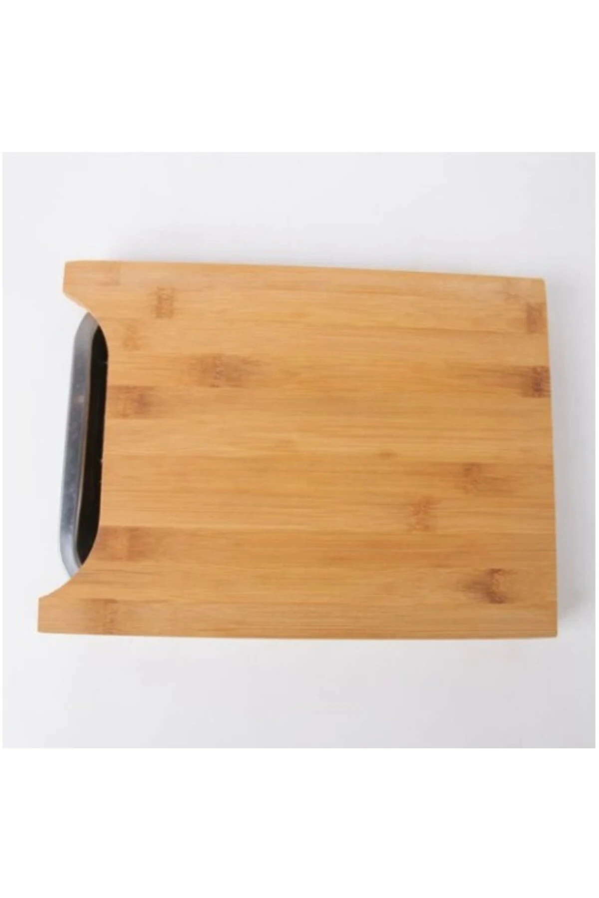 Pratik Tepsili Ahşap Kesme Tahtası