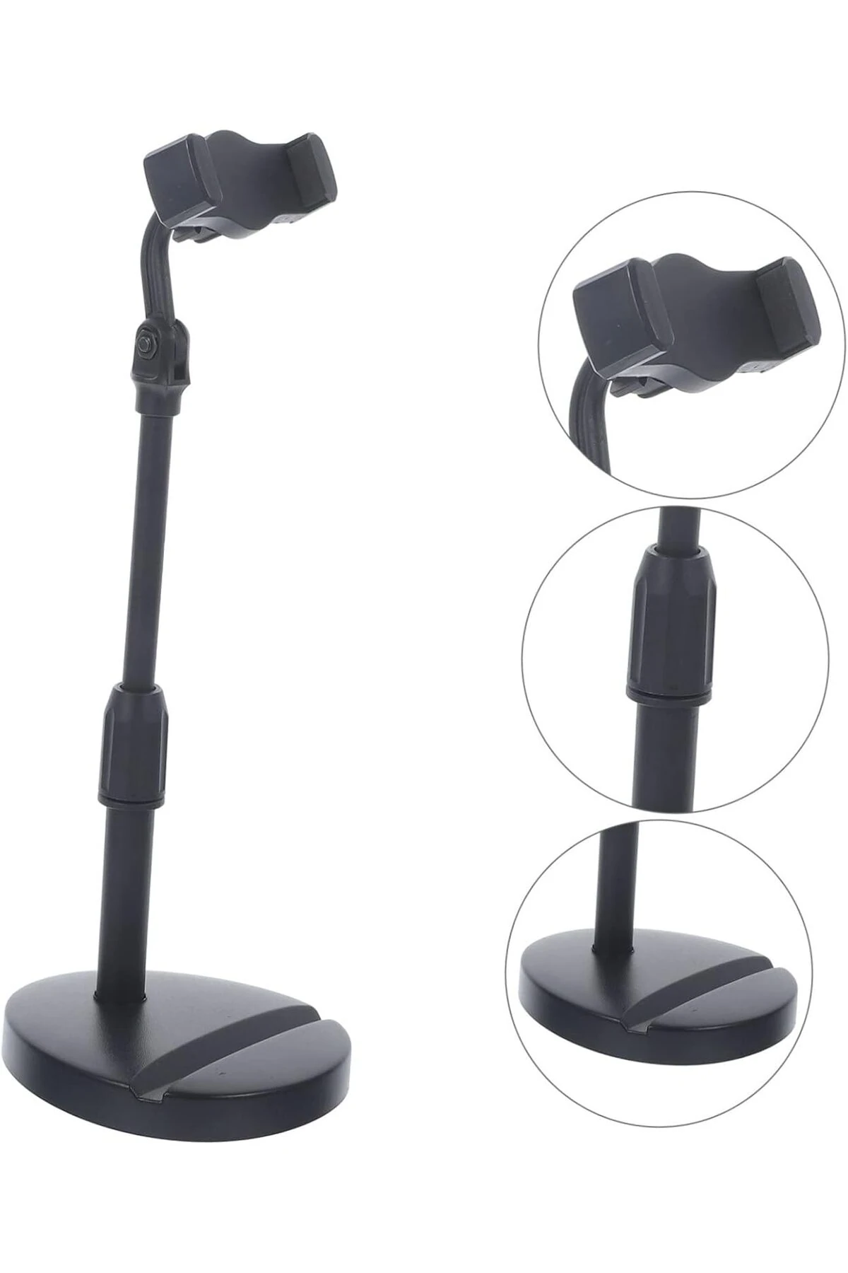 360 Derece Döndürülebilir Masaüstü Teleskopik Telefon Standı Çok Fonksiyonlu Telefon Tutucu