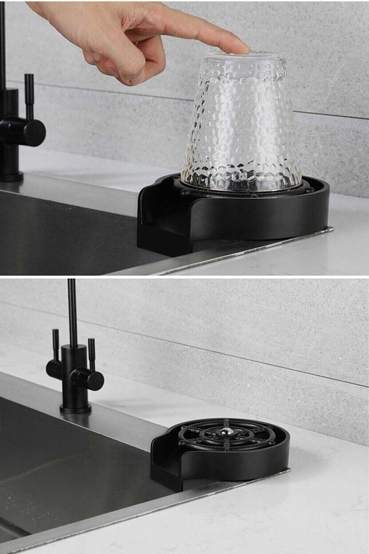 Yüksek Basınçlı Otomatik Bardak Yıkama Aparatı Mutfak Lavaboları Için Hızlı Kupa Durulayıcı