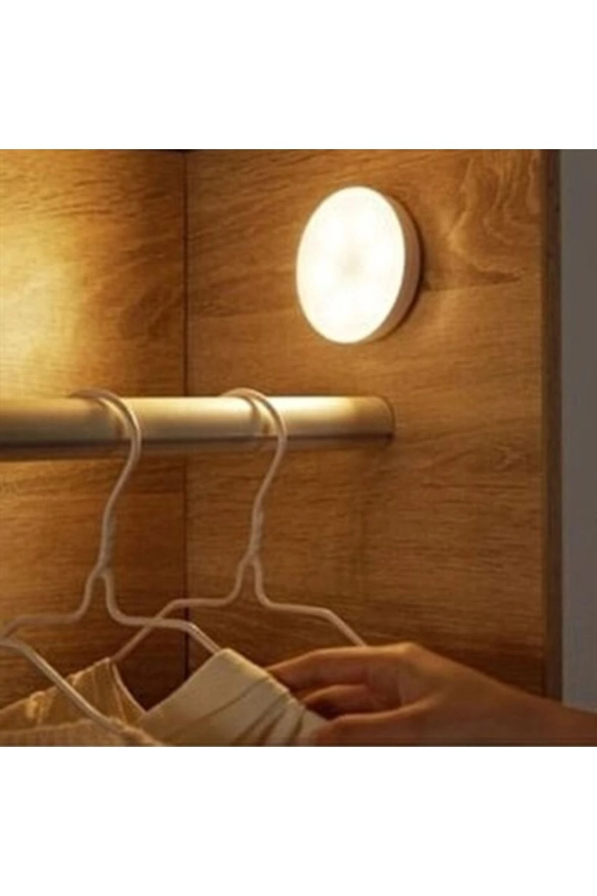 Hareket Sensörlü Usb Şarjlı Spot Lamba Mıknatıslı Ve Yapışkanlı Gün Işığı Renk Led