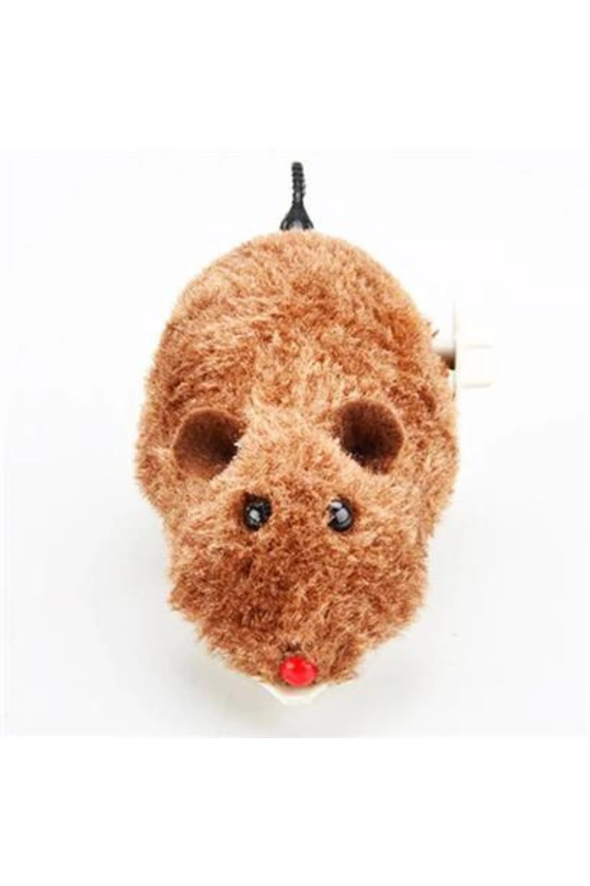 roichil® Kurmalı Kedi Eğitim Oyuncağı Tüylü Peluş Fare Yakalama Interaktif Sevimli Eğlenceli Oyuncak