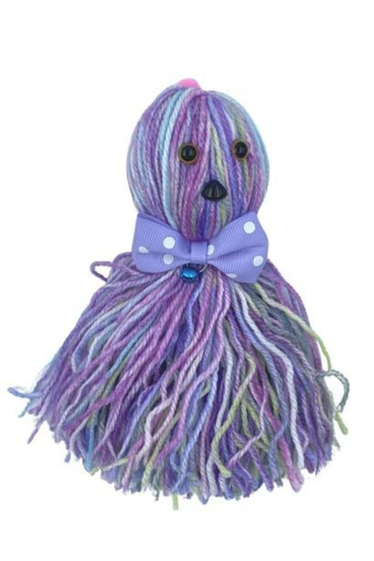 roichil® Ahtapot Şekilli Zilli Ve Ipli Rengarenk Püsküllü Sevimli Kedi oyuncağı