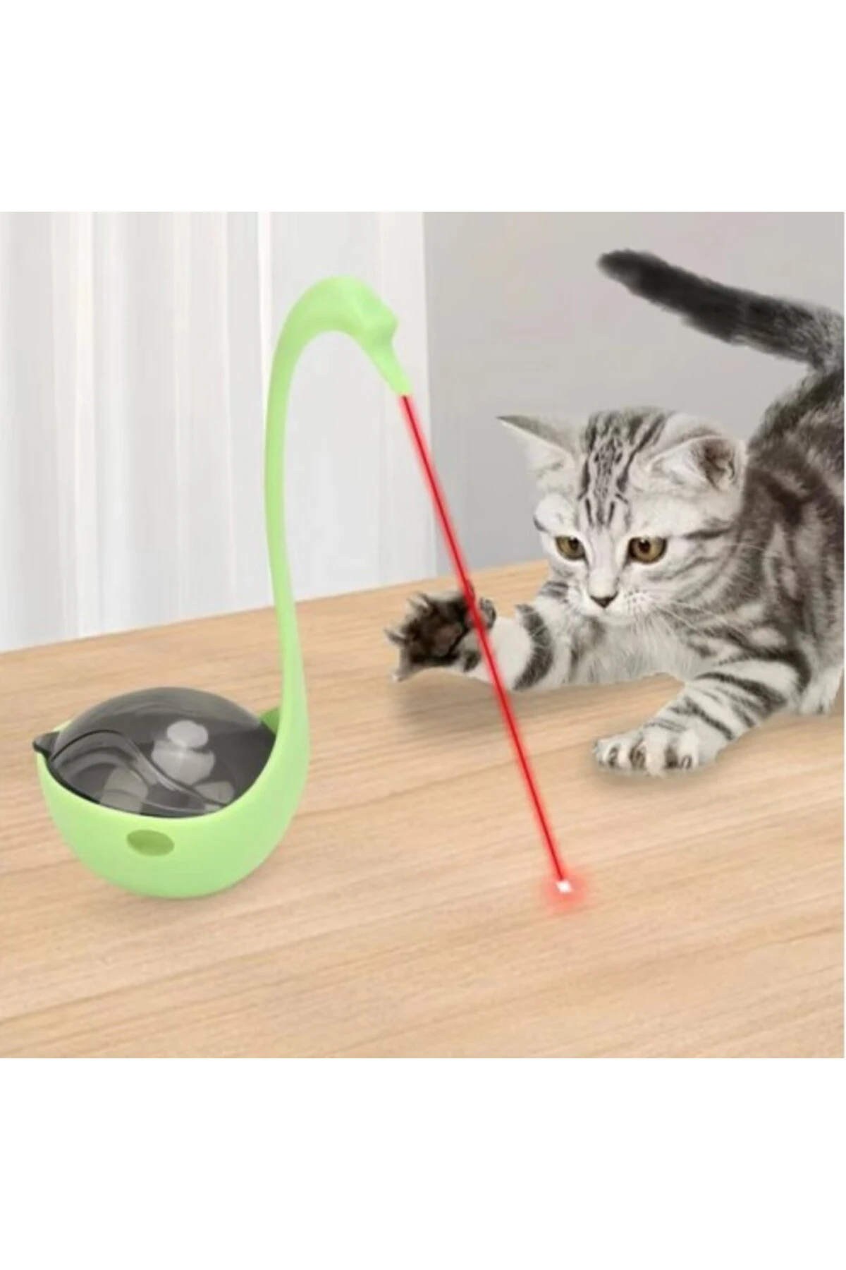 Kuğu Şeklinde Lazerli Kedi Oyuncağı