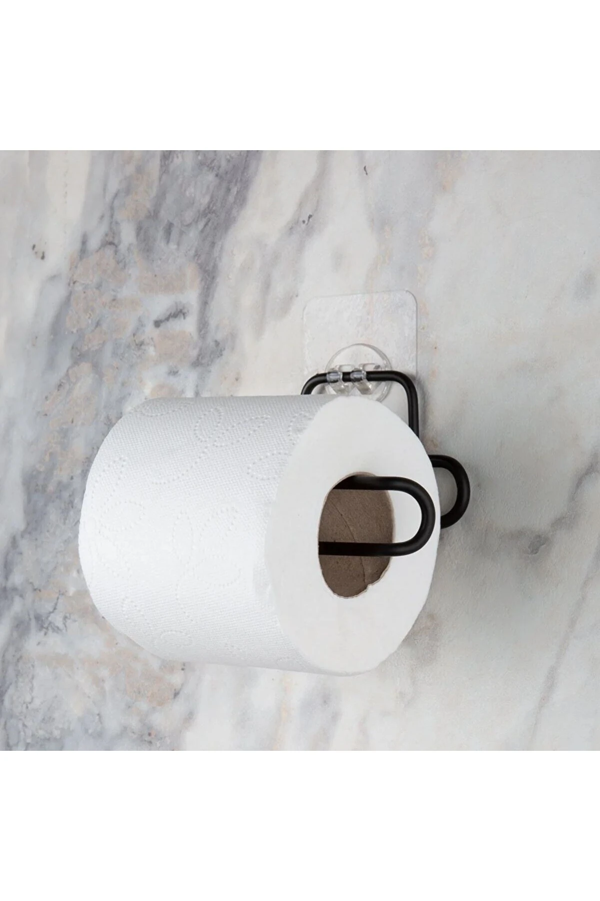 Kendiliğinden Yapışkanlı Krom Paslanmaz Metal Tuvalet Kağıtlığı Aparatı