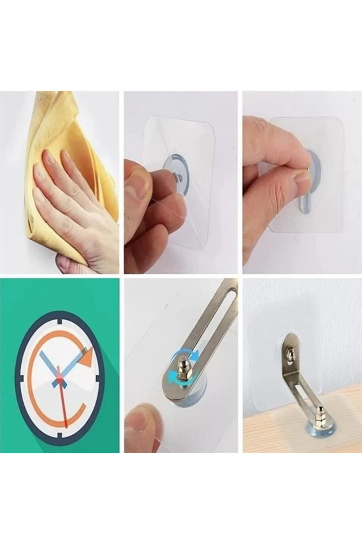 Deprem İçin Ultra Dayanıklı Çivisiz Duvarı Delmeden Ayarlanabilir Eşya Sabitleyici Aparat