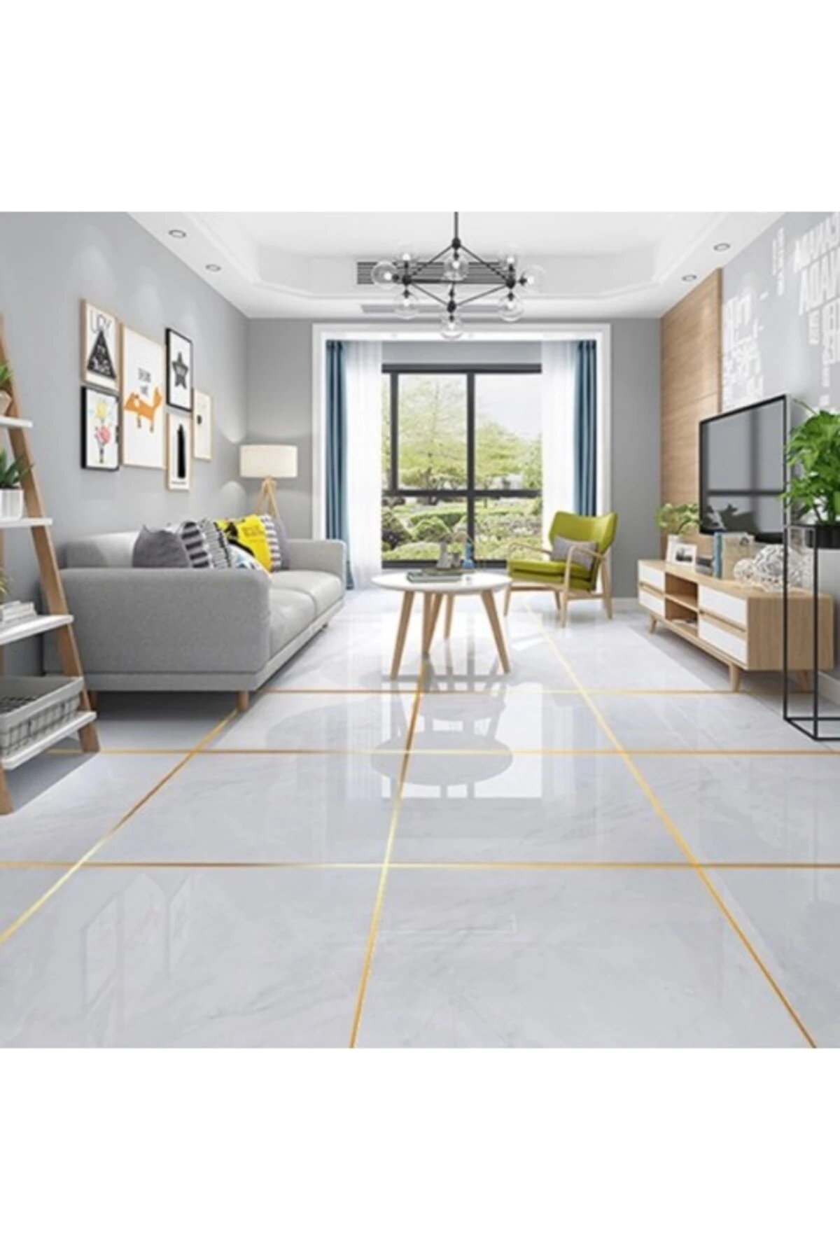 1 cm 50 Metre Gold Fayans Arası Şerit Bant