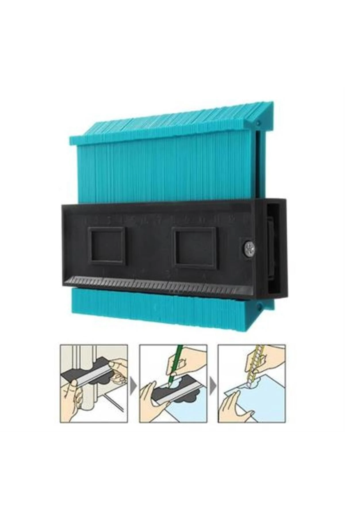 Çok Fonksiyonlu Plastik Kontur Ölçüm Cihazı Ahşap Fayans Şekillendirme Kalıbı