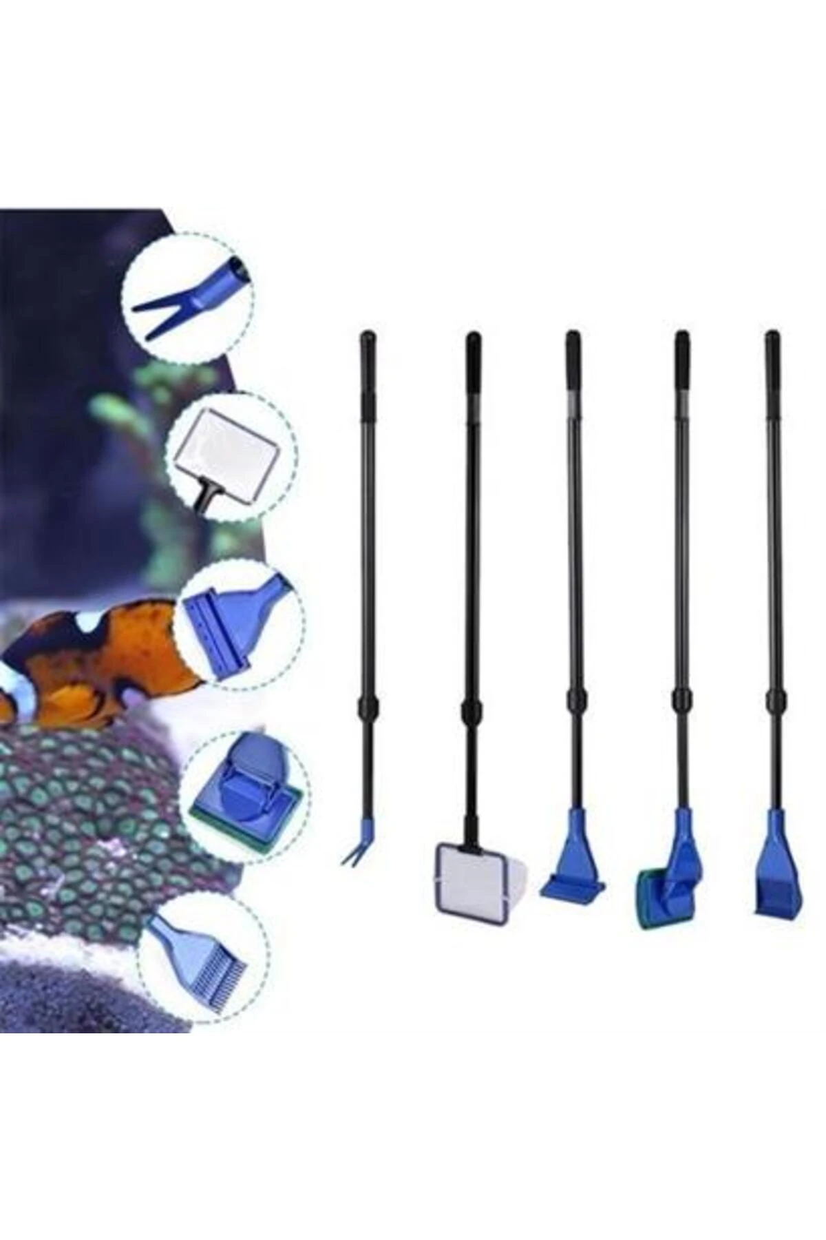 5 in 1 Akvaryum Tankı Temizleme Seti Akvaryum Balığı Bakım Seti Roichil