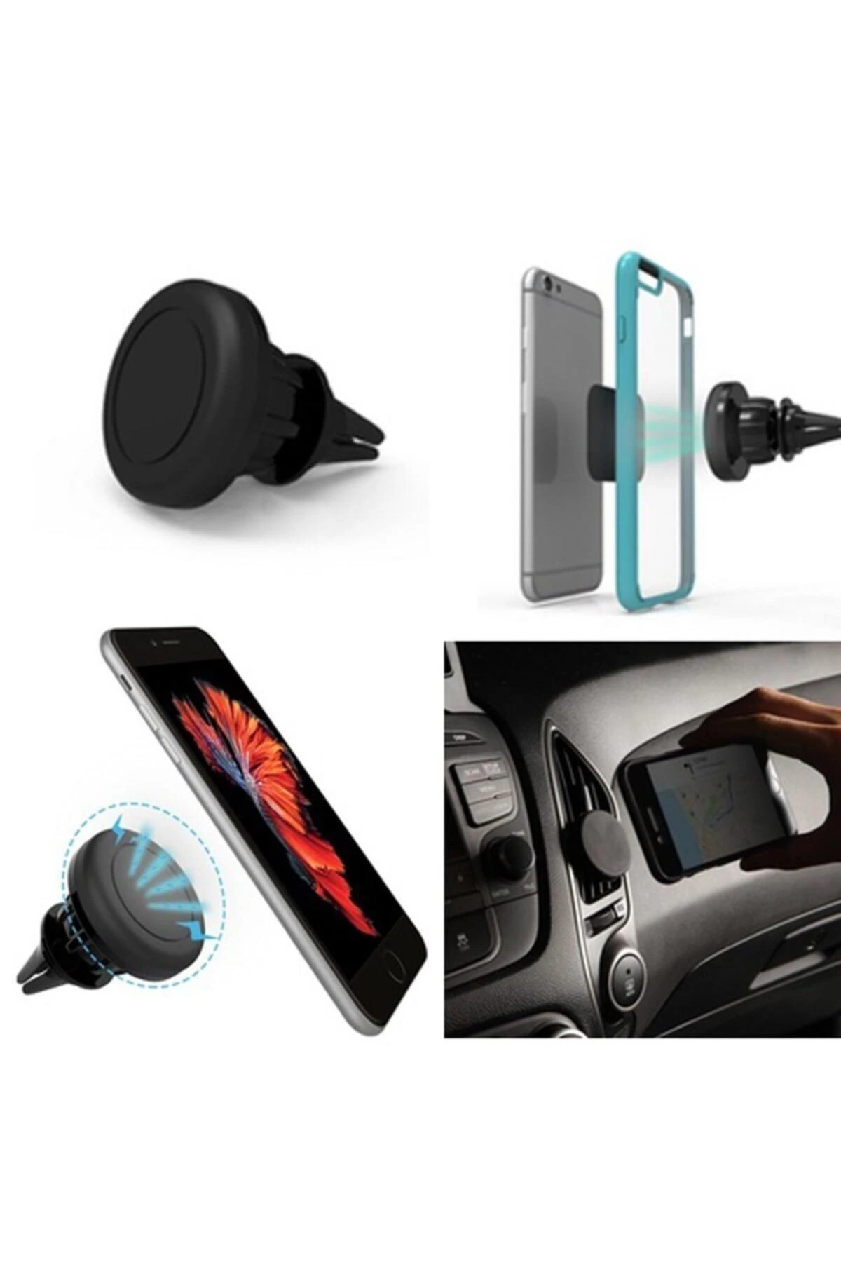 roichil® Pratik Kolay Manyetik Araç Içi Telefon Navigasyon Tutucu Aparat