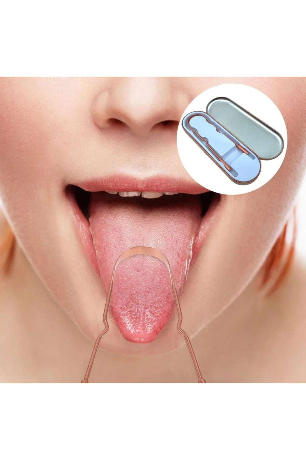 Oil Pulling Yağ Çekme Dil Plak Temizleme Aleti Dil Fırçası Sıyırıcı Dil Kaşığı