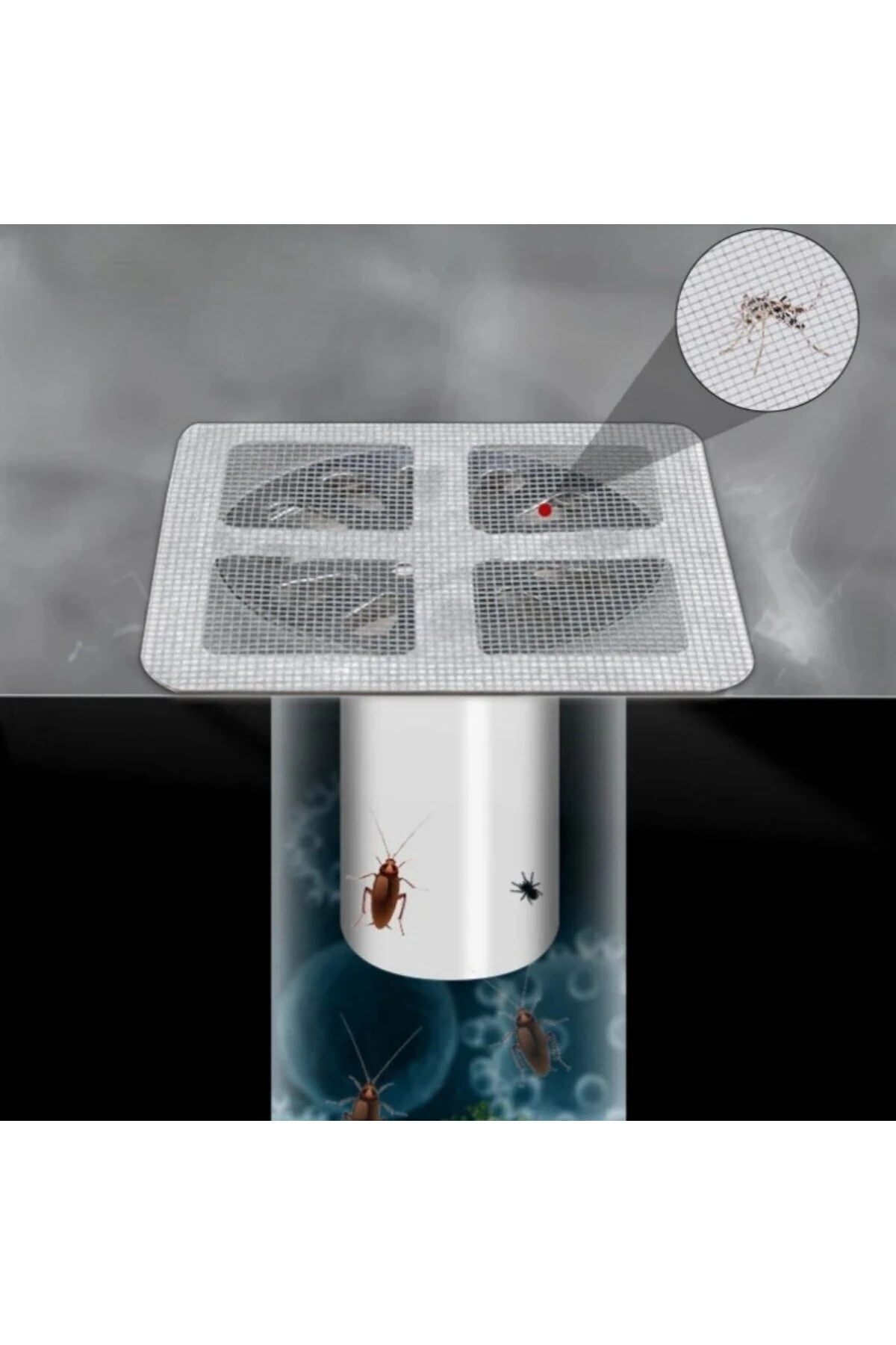 Banyo ve Mıutfak Lavabo Koku Önleyici ve Haşere Böcek Önleyici Gider Filtresi (1Adet)