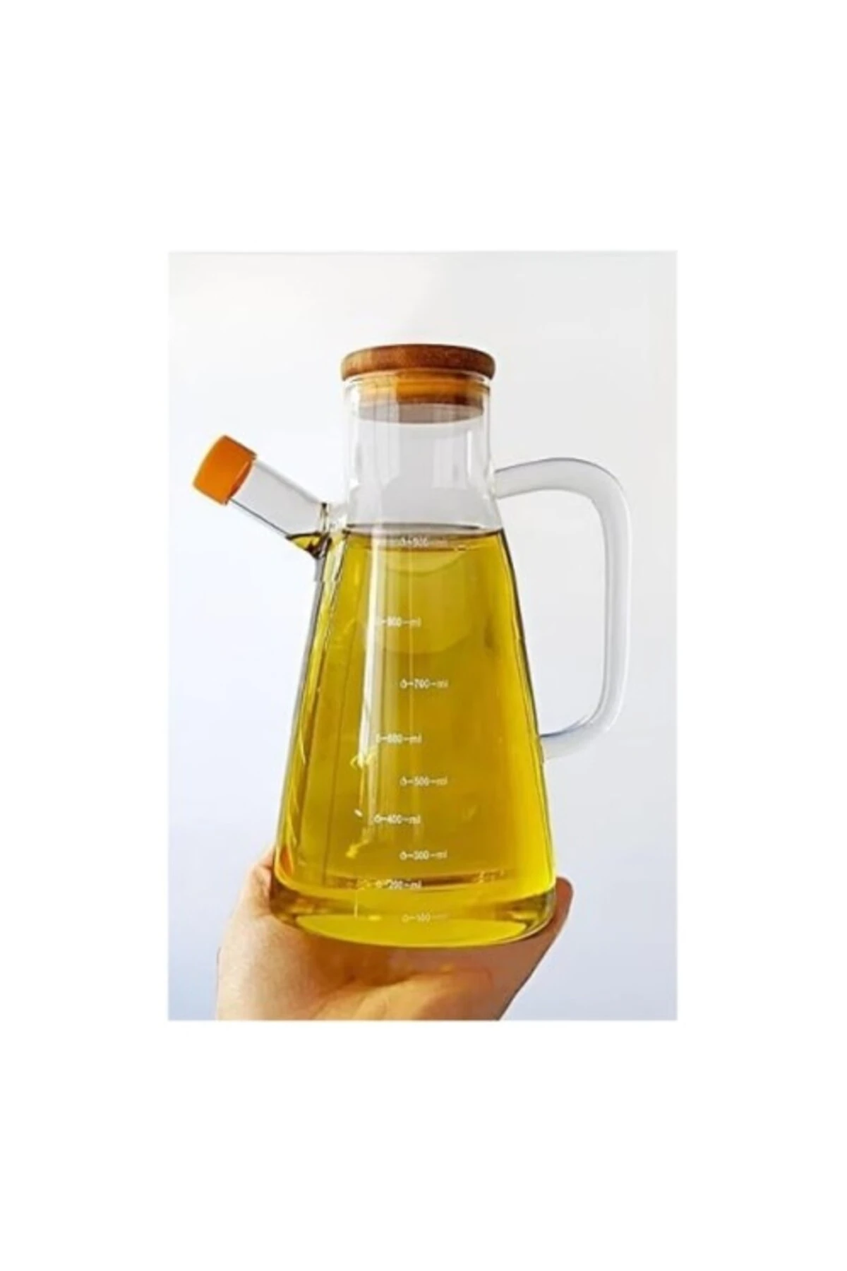 Borosilikat Cam 900 ml. Yağdanlık