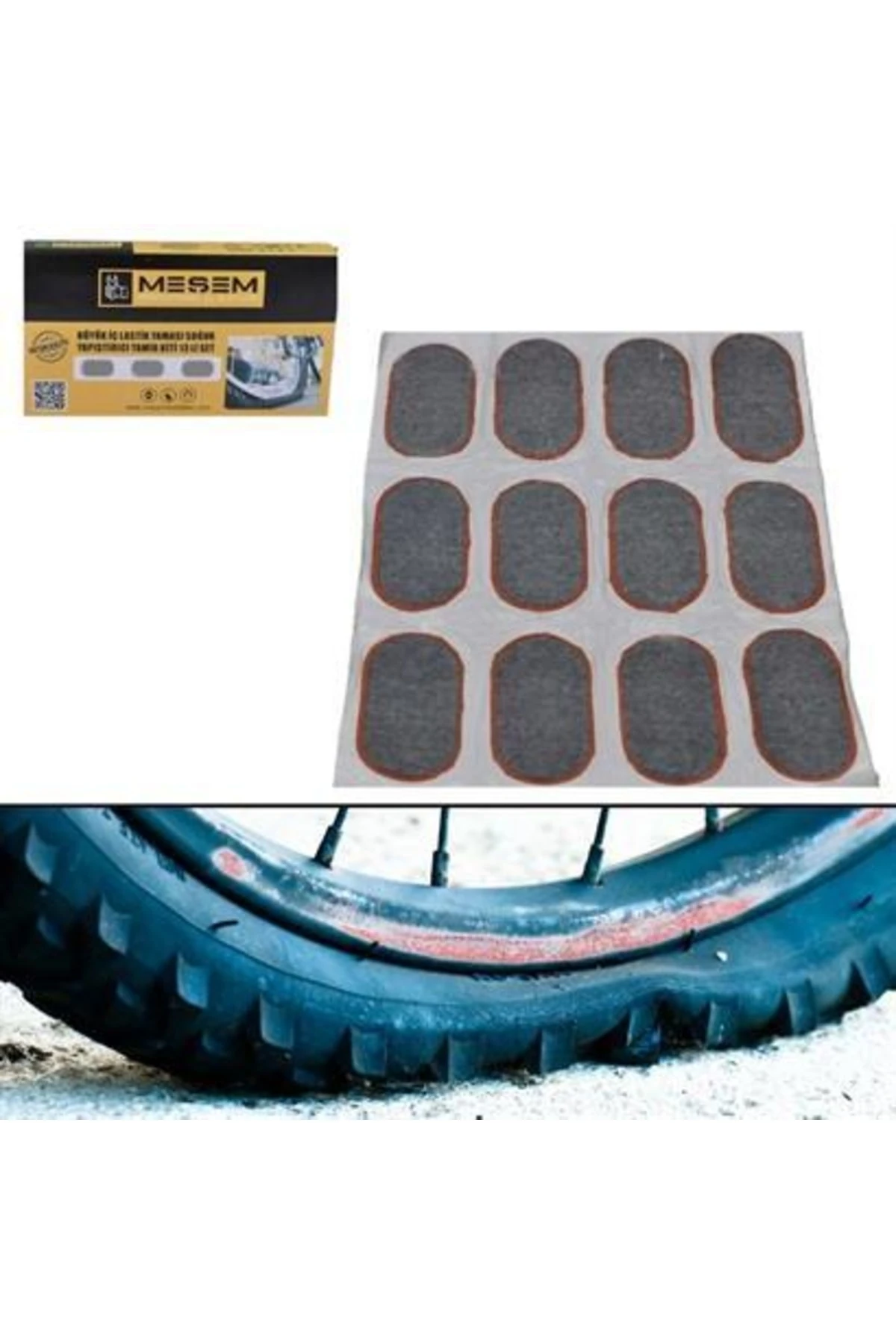 roichil® 13lü Bisiklet Motorsiklet Iç Lastik Yaması Soğuk Yapıştırıcılı