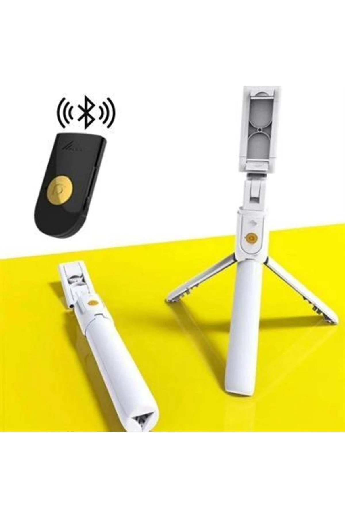 roichil® Sabitlenebilir Cep Telefon Tutucu Ayarlanabilir Taşınabilir 3 Ayaklı Tripod Selfie Çubuğu