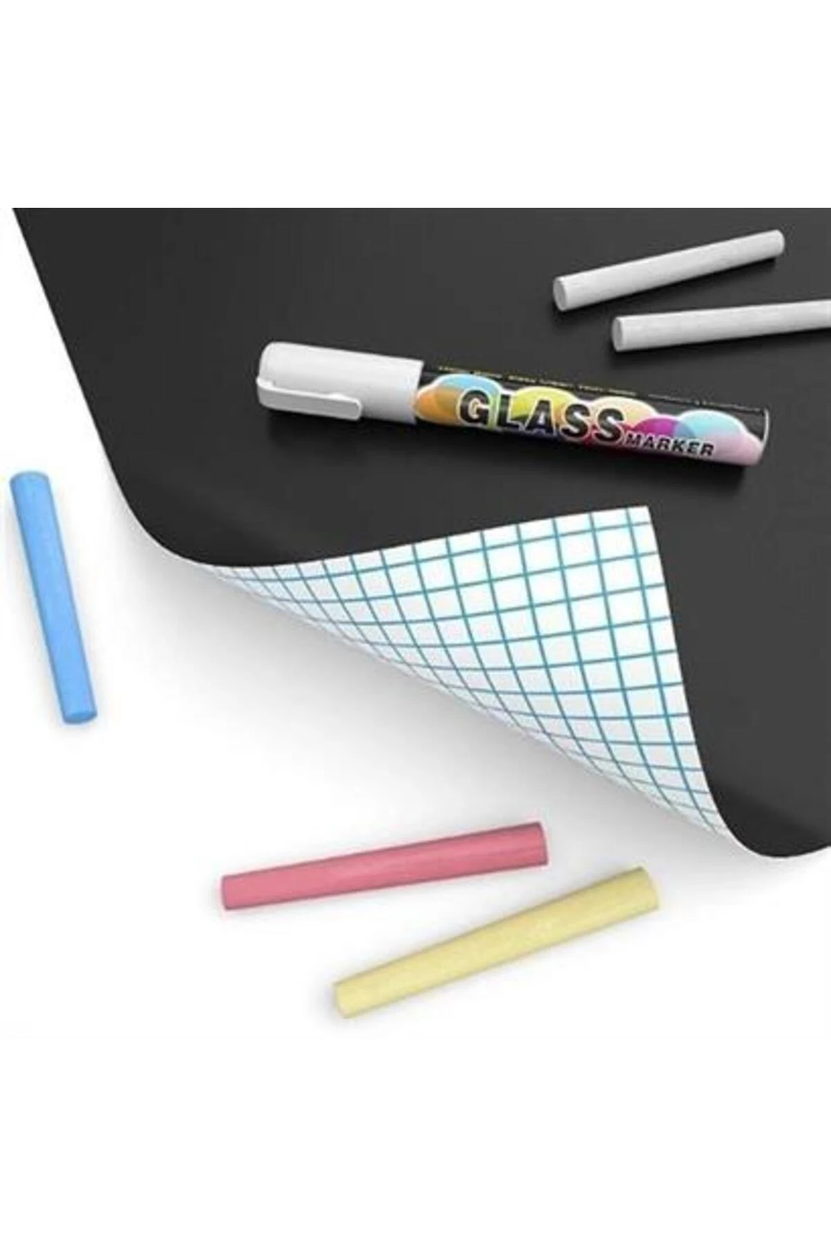 Sticker Rulo Yapışkanlı Çocuk Yazı Yazma Tahtası Yazı Yazma Sticker