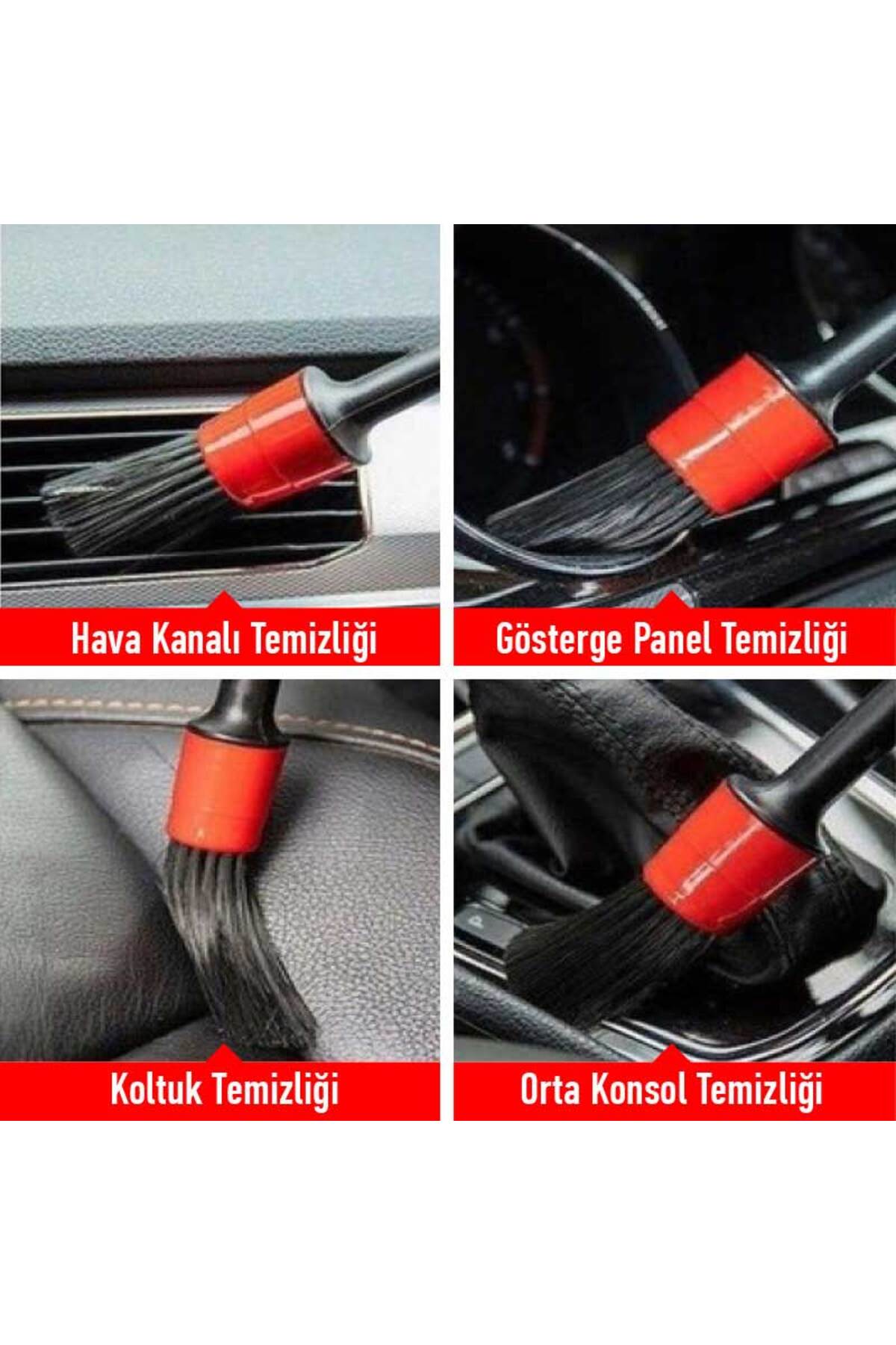 Araç Detay Temizlik Fırçası Seti
