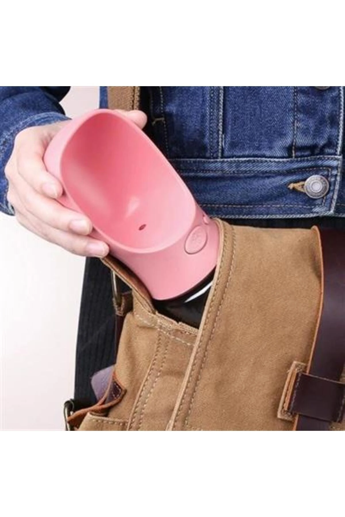 Taşınabilir Evcil Hayvan Suluğu Seyahat Kabı Kilitlenebilen Su Sızdırmaz Kap 350 ml