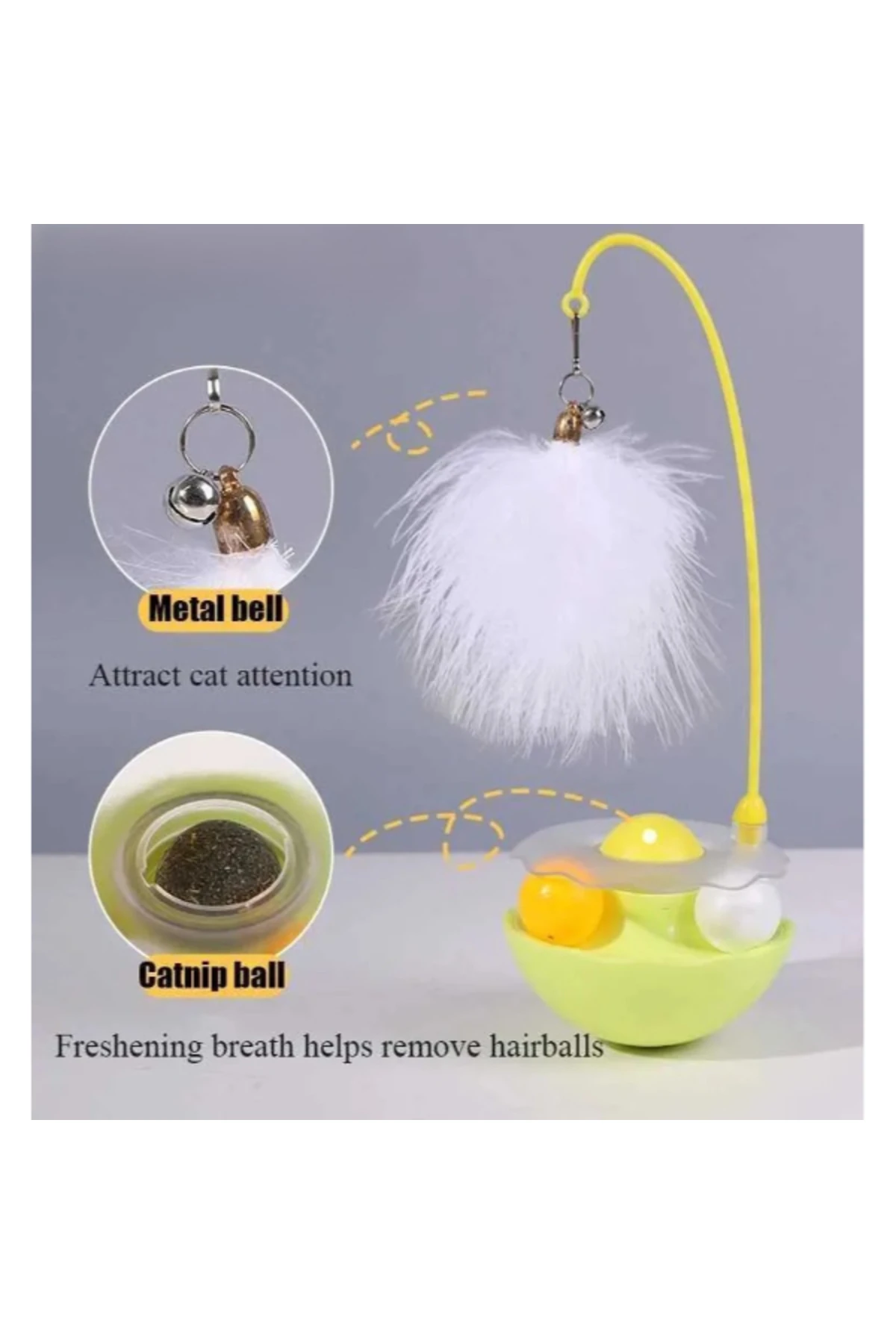 Zilli Kedi Otlu Hacıyatmaz Oyuncağı