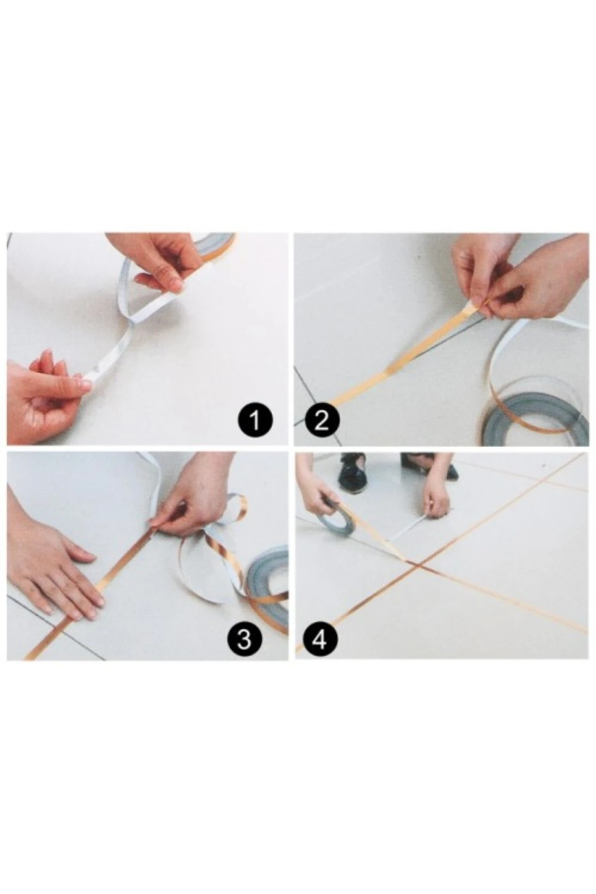 0.5 cm 50 Metre Gri Fayans Arası Şerit Bant