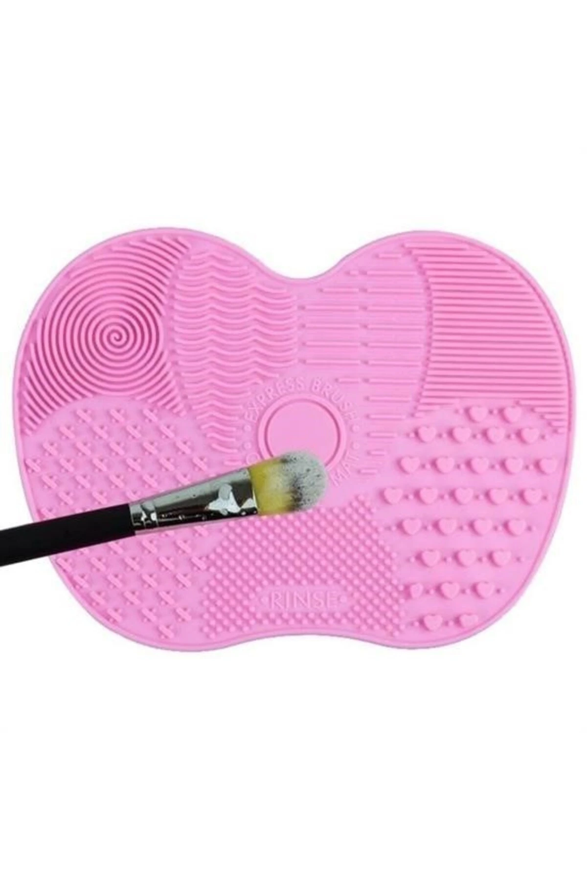 ® Pratik Kolay Makyaj Fırçası Temizleme Matı Aparatı Aleti