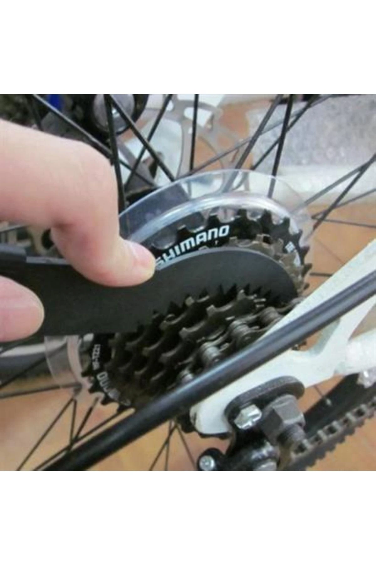 Bisiklet Zincir Dişlisi Koruyucu Pas Sökücü Temizleme Fırçası Aparatı Bakım Seti 4 Parça