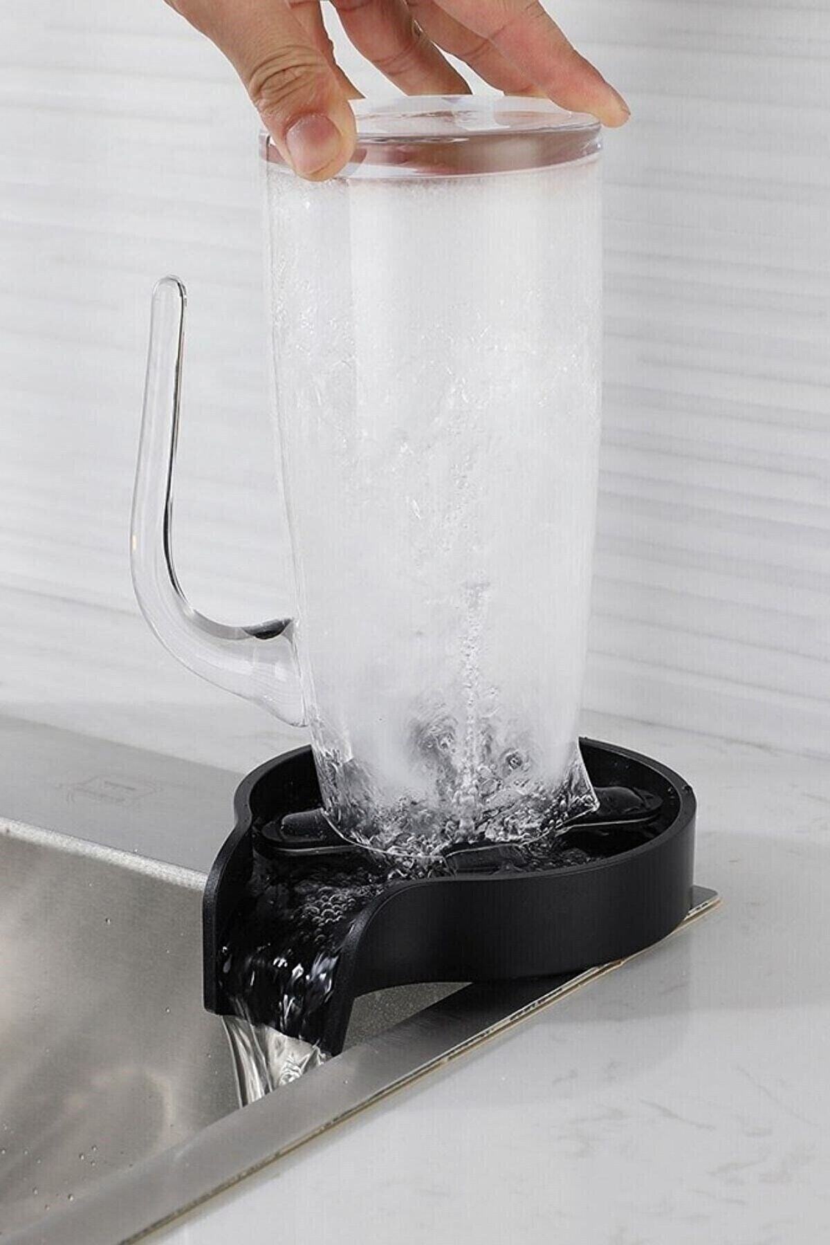 Yüksek Basınçlı Otomatik Bardak Yıkama Aparatı Mutfak Lavaboları Için Hızlı Kupa Durulayıcı