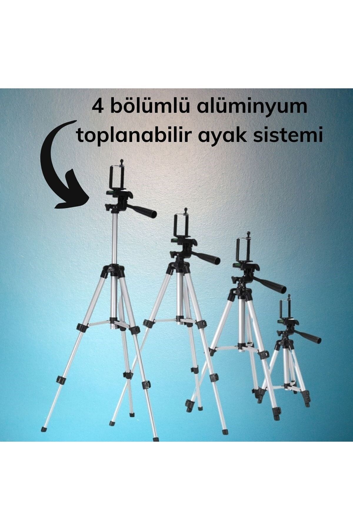 roichil® Taşıma Çantalı 130 Cm Profesyonel Alüminyum Kamera Tripodu