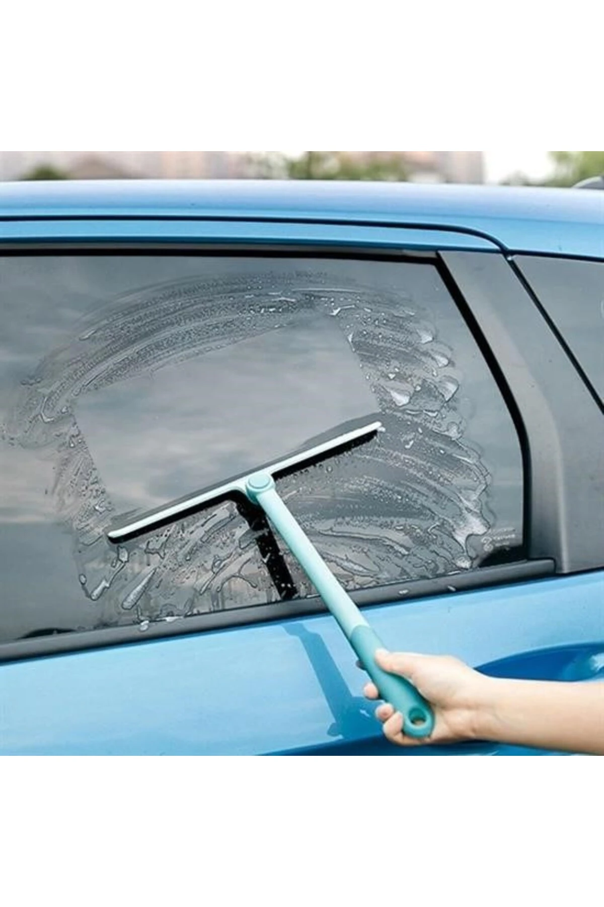 ® 360 Derece Döner Başlıklı Cam Sil Çok Amaçlı Pratik Cam Ayna Fayans Silme Aparatı