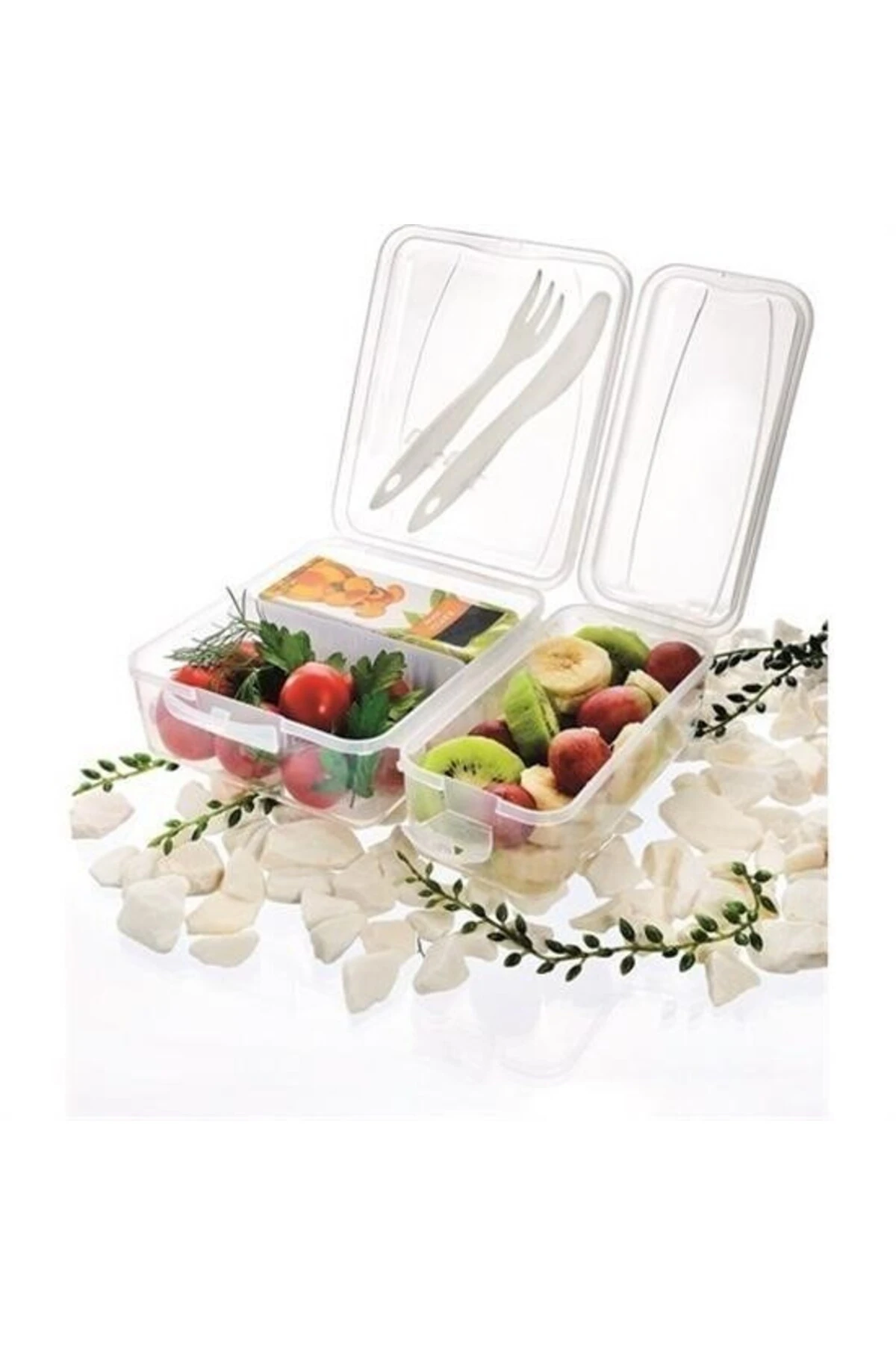 ® Takeaway Ergonomik Asorti Çatal Bıçaklı Pratik Yoğurt Saklama Kabı