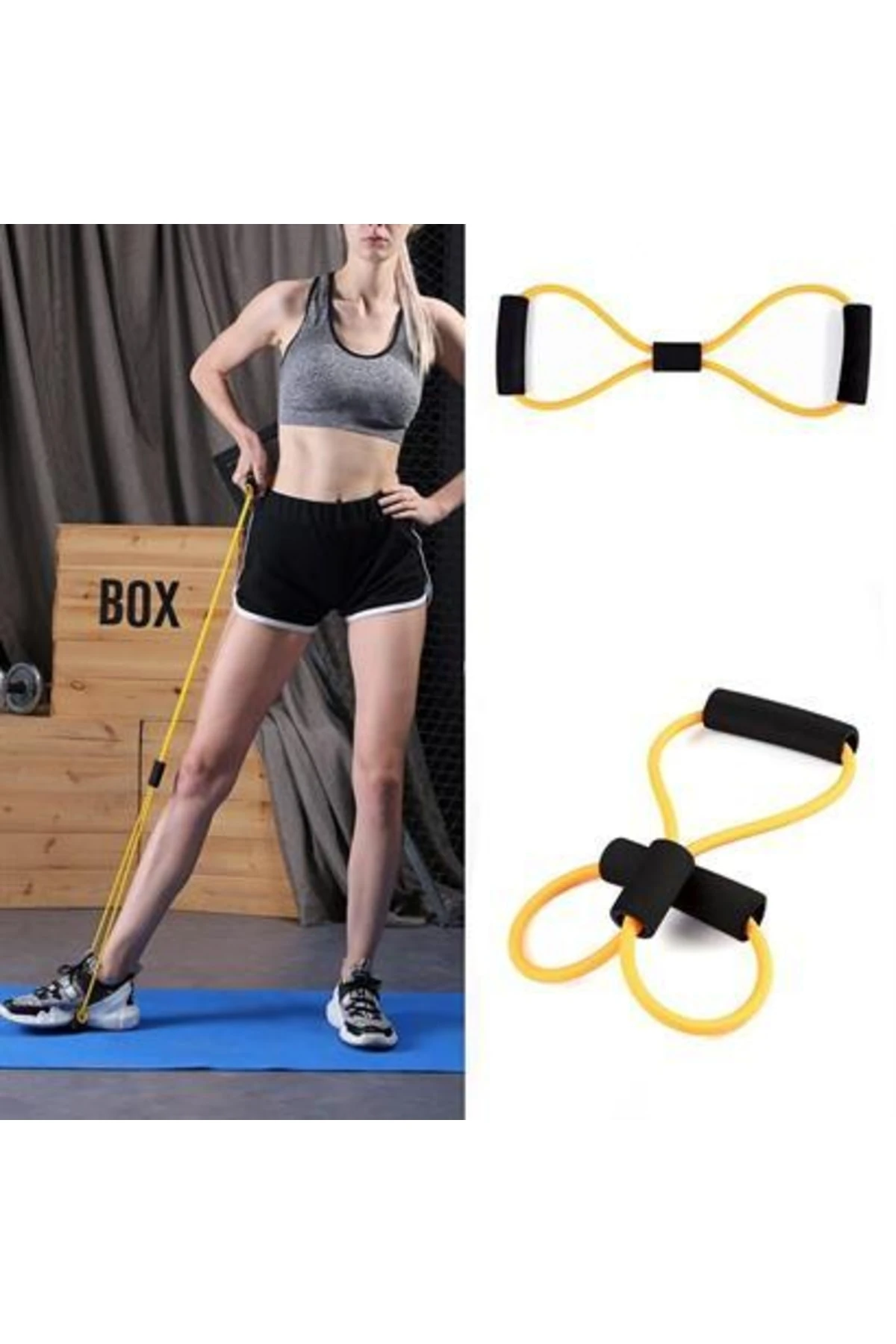 roichil® 8 Şeklinde Direnç Bandı Yoga Plates Ve Vücut Geliştirme Egzersiz Bandı