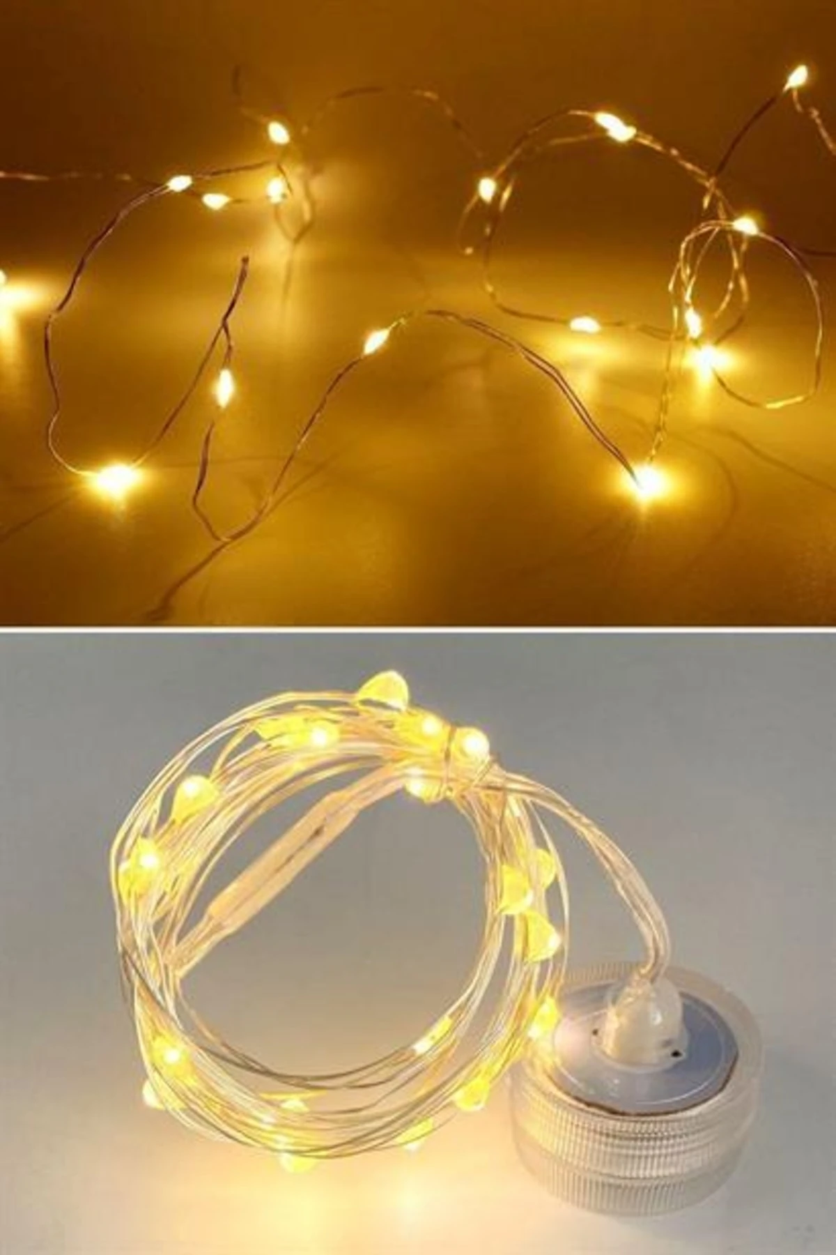 roichil® Bakır Tel 3 Metre Dekoratif Aydınlatma Günışığı Led Işık Zinciri