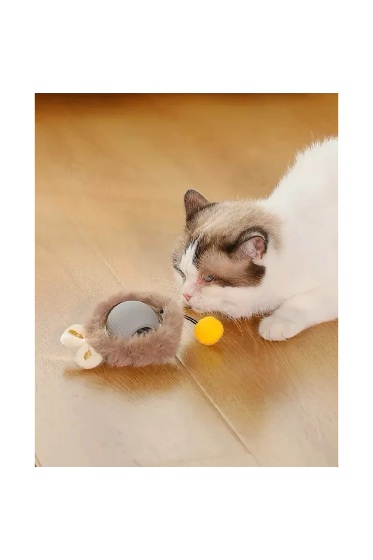 Tüylü Şarjlı Kedi Oyuncağı