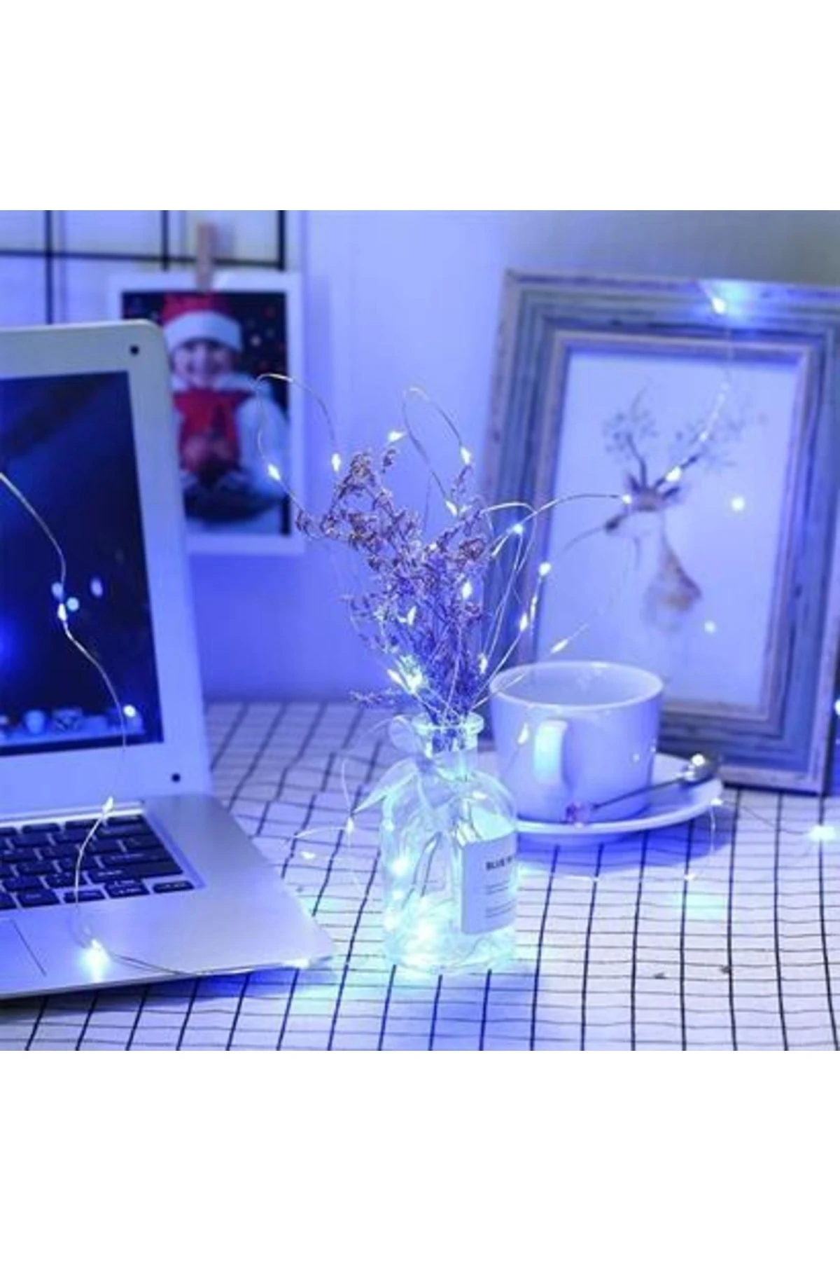 roichil® Pilli Dekoratif Peri Led Işık 10 Metre Beyaz Parti Aydınlatma