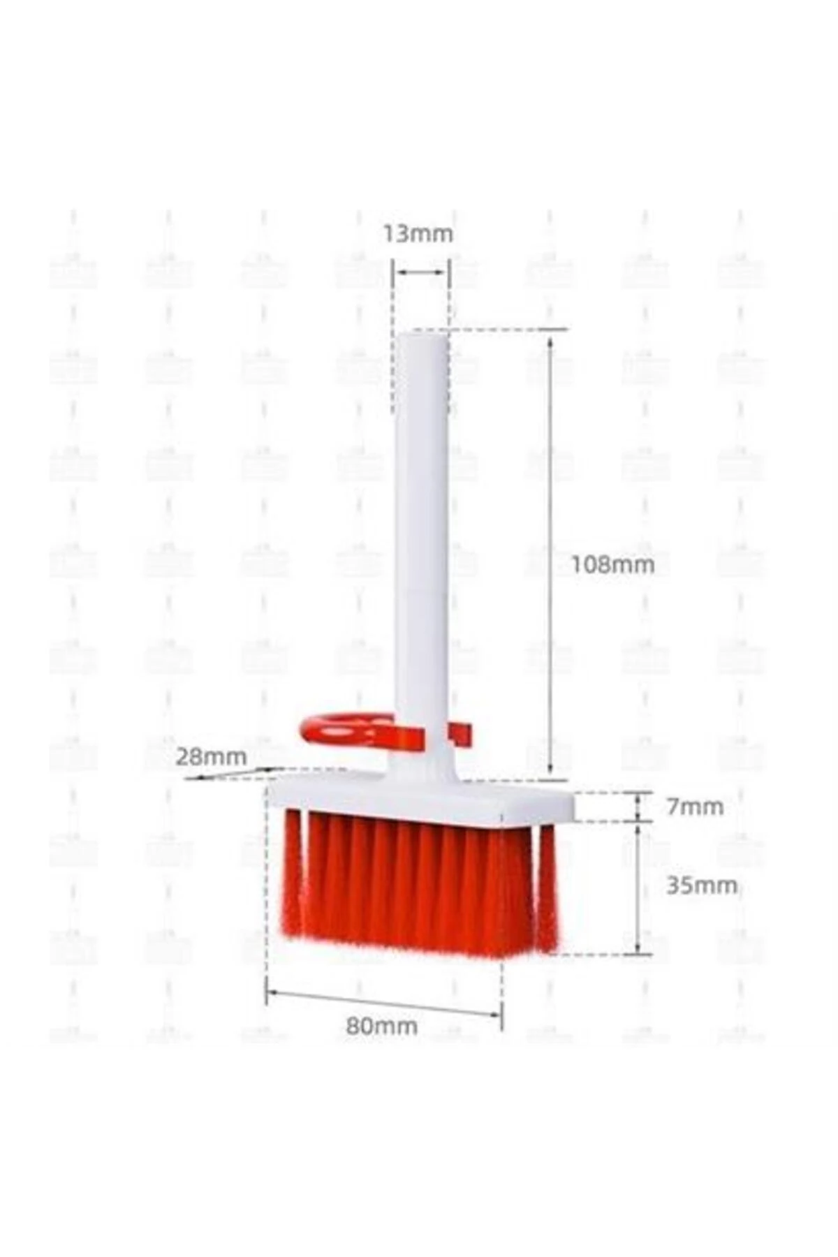 roichil® Çok Amaçlı Kırmızı Hassas Fırça Başlıklı Bilgisayar Laptop Temizleme Fırçası